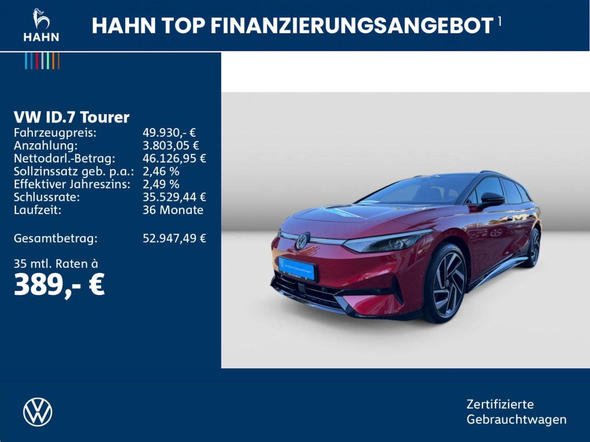 Volkswagen ID.7 Tourer Pro