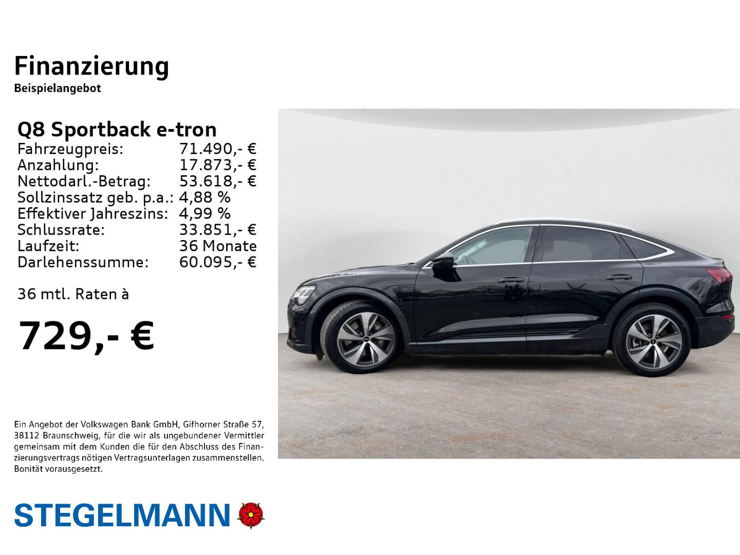 Image about Audi Q8 Sportback e-tron advanced 55 e-tron quattro