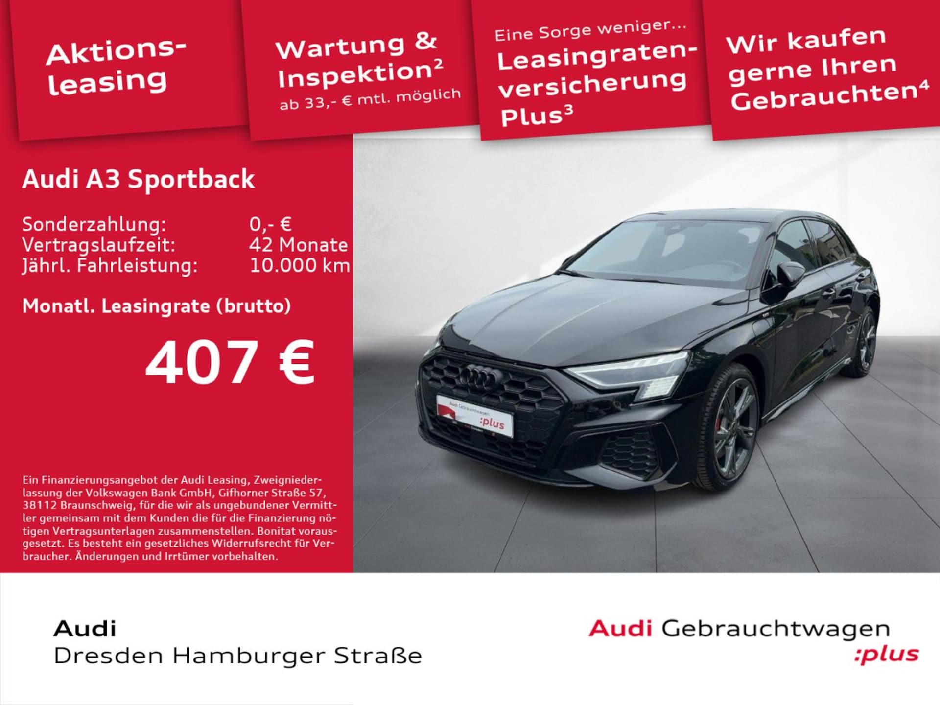 Audi A3 Sportback TFSI e S line