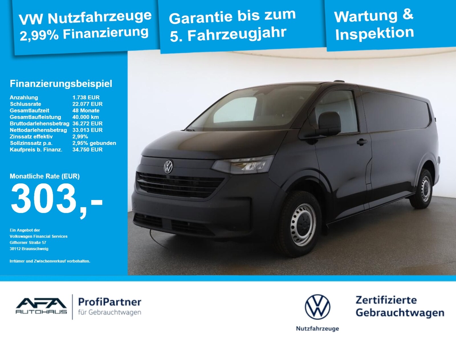 Volkswagen Transporter Kasten langer Radstand