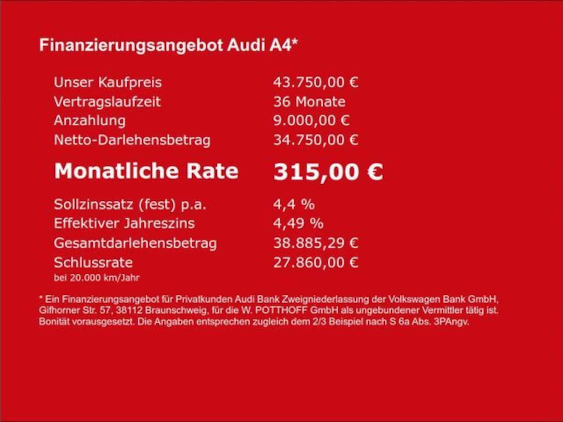 Audi A4 Limousine Advanced
