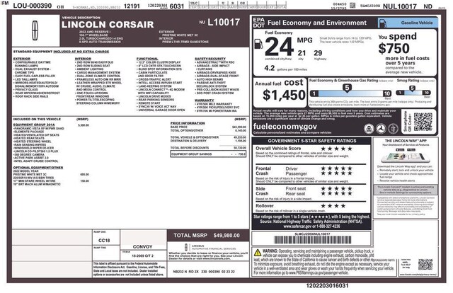 2022 Lincoln Corsair