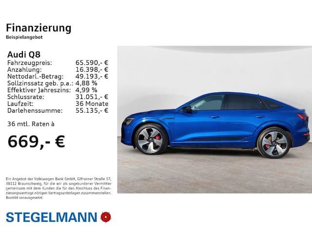 Image about Audi Q8 Sportback e-tron S line 50 e-tron quattro