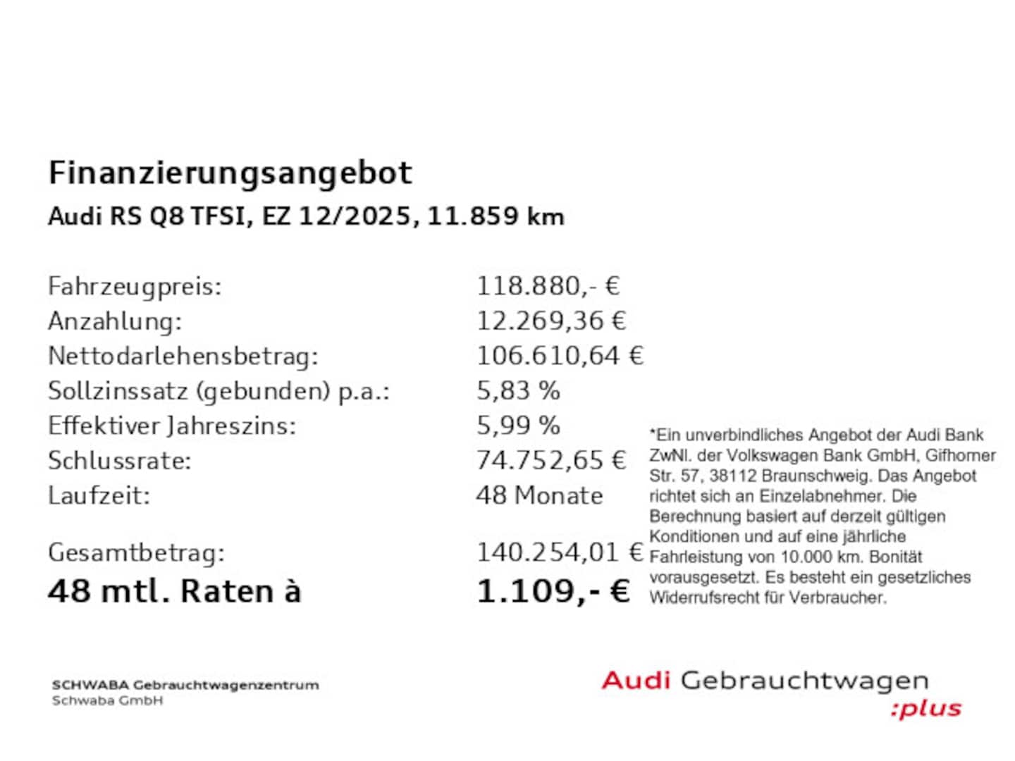 Bild über Audi RS Q8 SUV TFSI quattro 441 kW tiptronic - für weitere Informationen kontaktieren Sie den Audi Partner