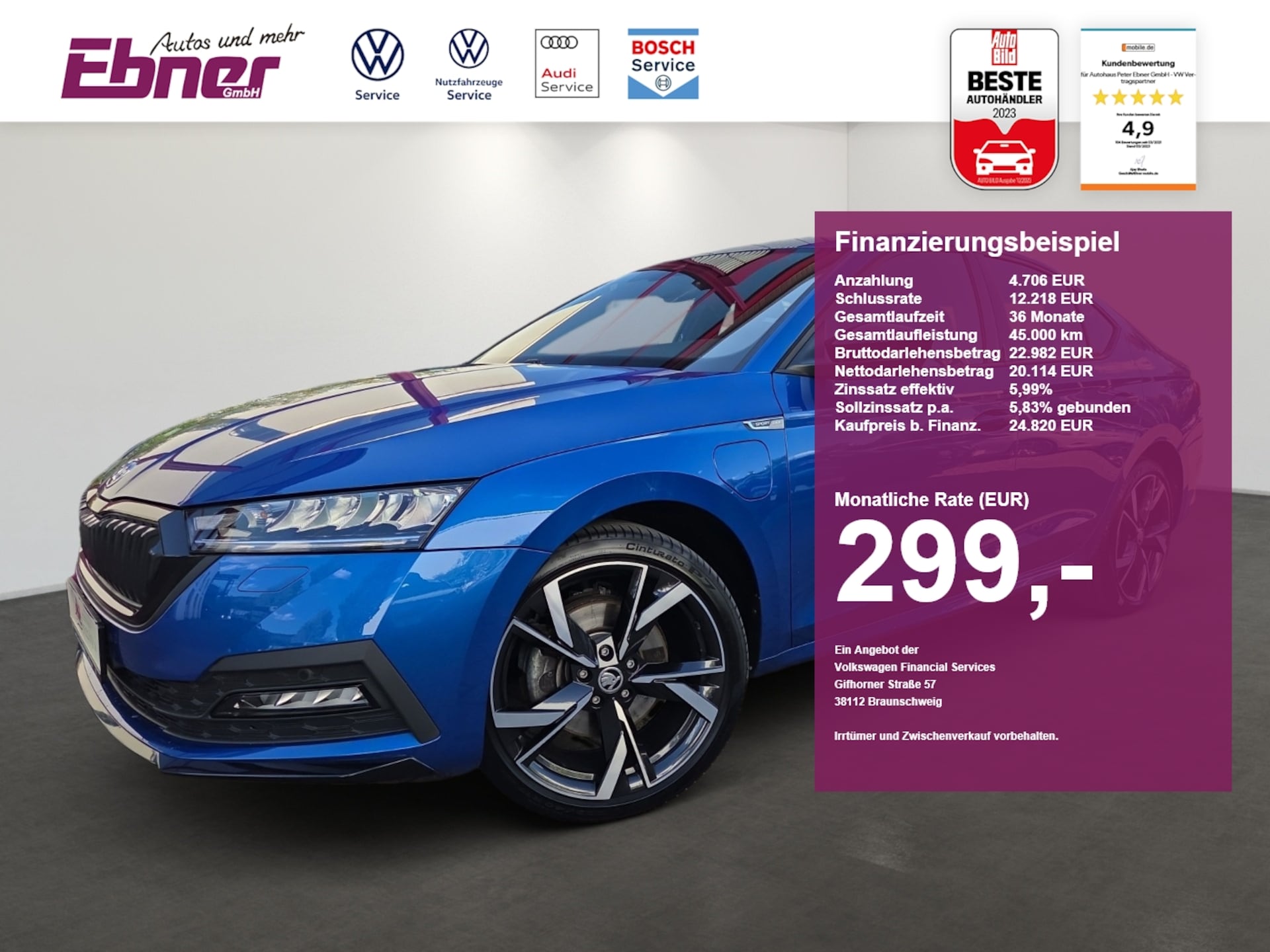 Skoda Octavia 2022 — iV 204PS PHEV DSG CANTON+4xSITZHZG+LED+19 ALU!