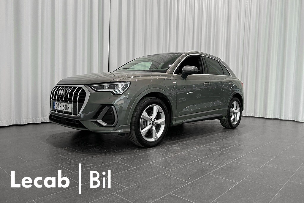 Bild som visar&nbsp;Audi Q3 TFSI e&nbsp;Q3 45 TFSI e S line 245 hk S tronic - för mer information kontakta din Audi Partner