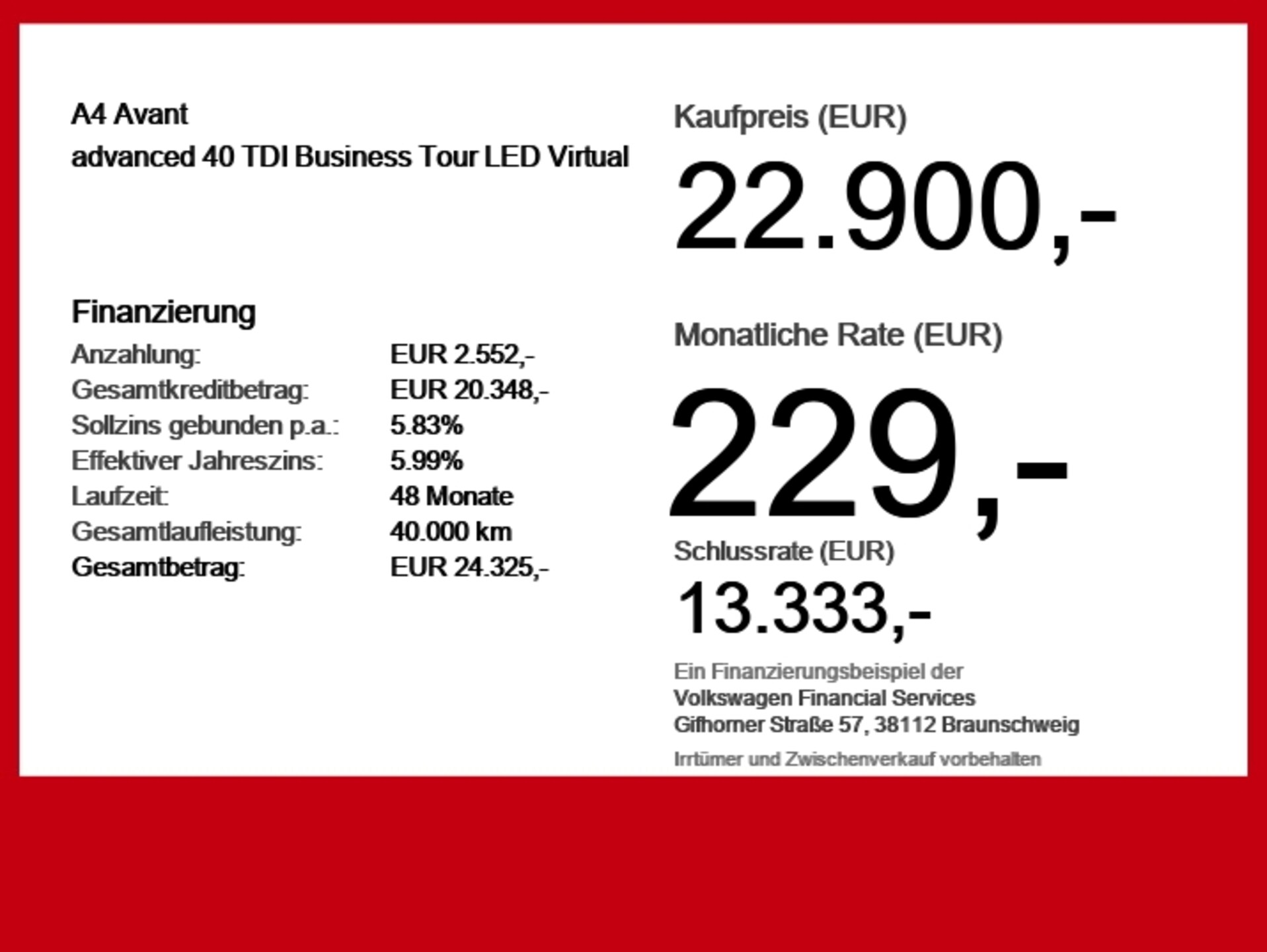 Audi A4 Avant Advanced
