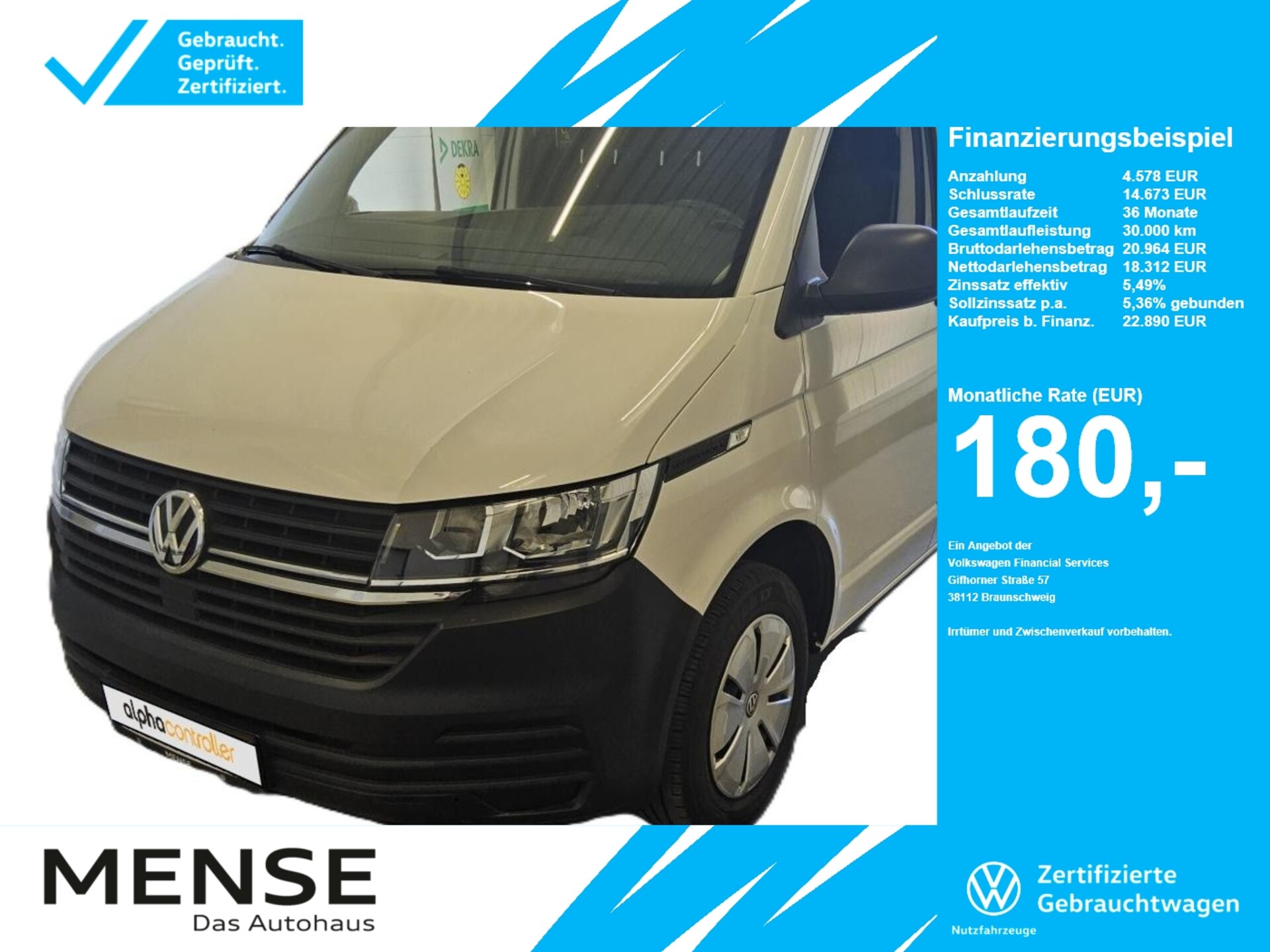 Volkswagen T6.1 Transporter Kasten kurzer Radstand