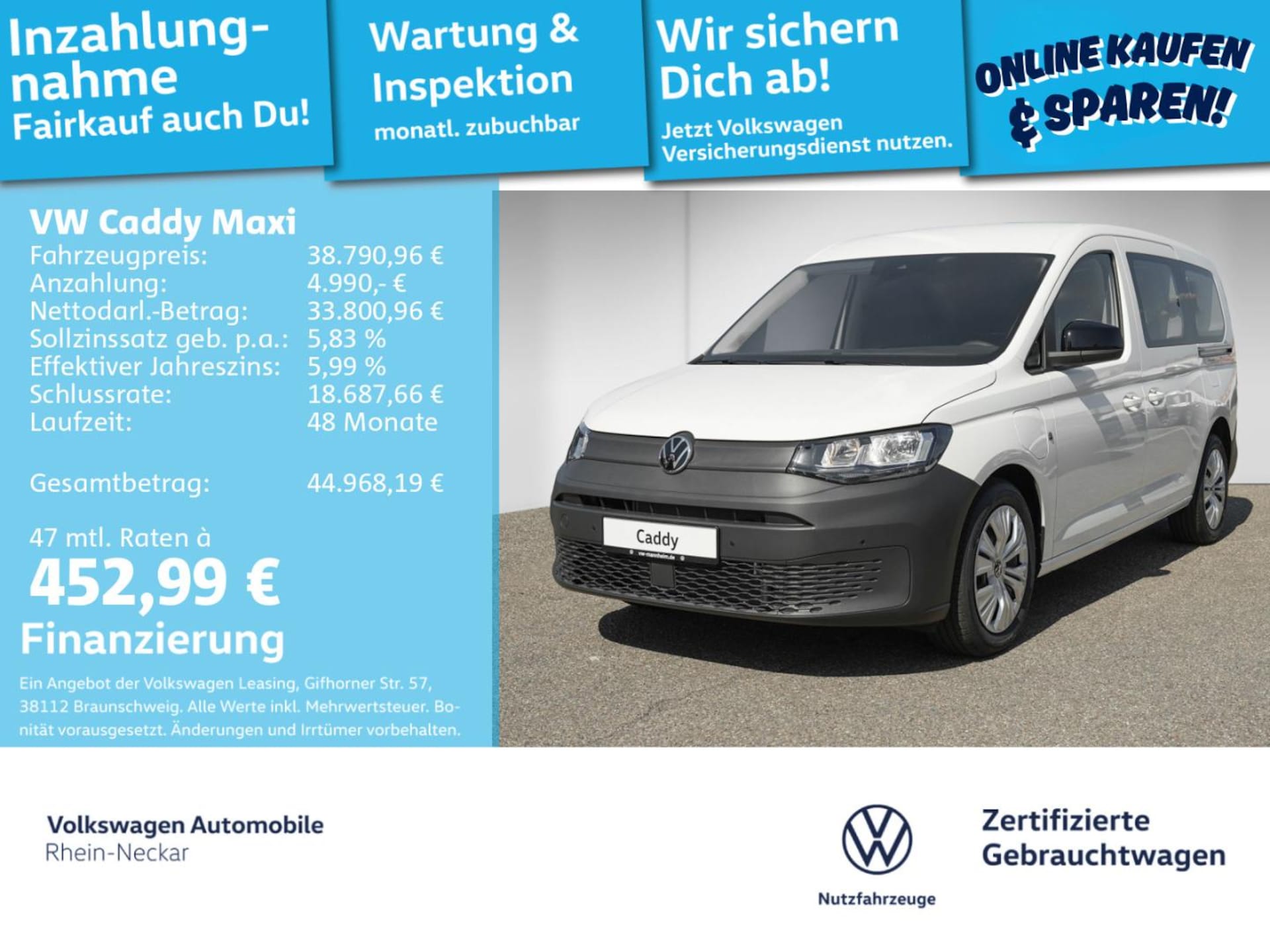 Volkswagen Caddy Maxi Basis-Modell