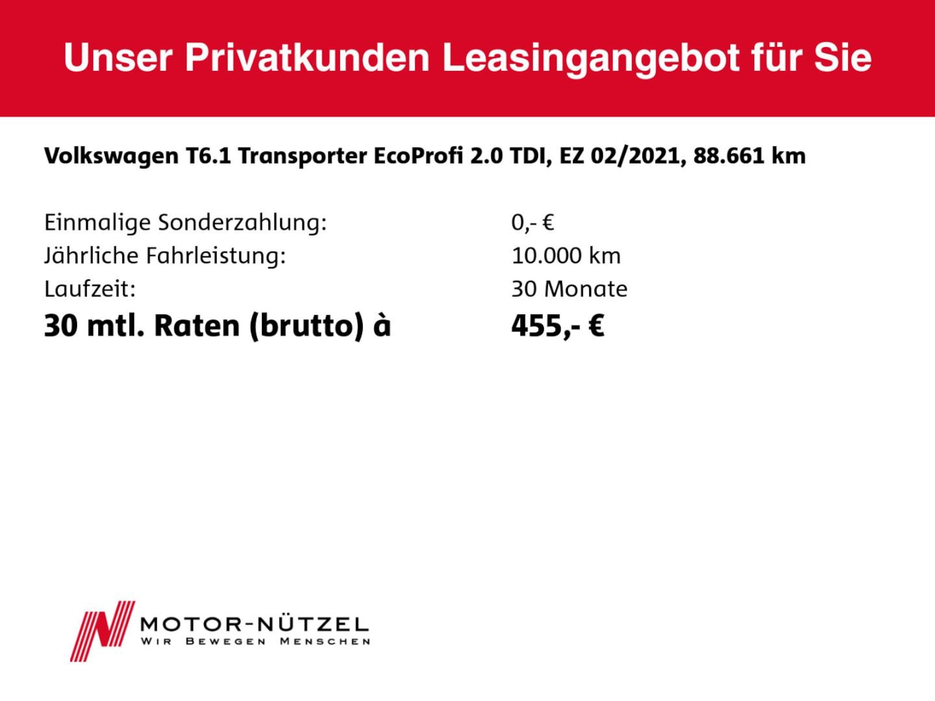 Volkswagen T6.1 Transporter Kasten kurzer Radstand EcoProfi