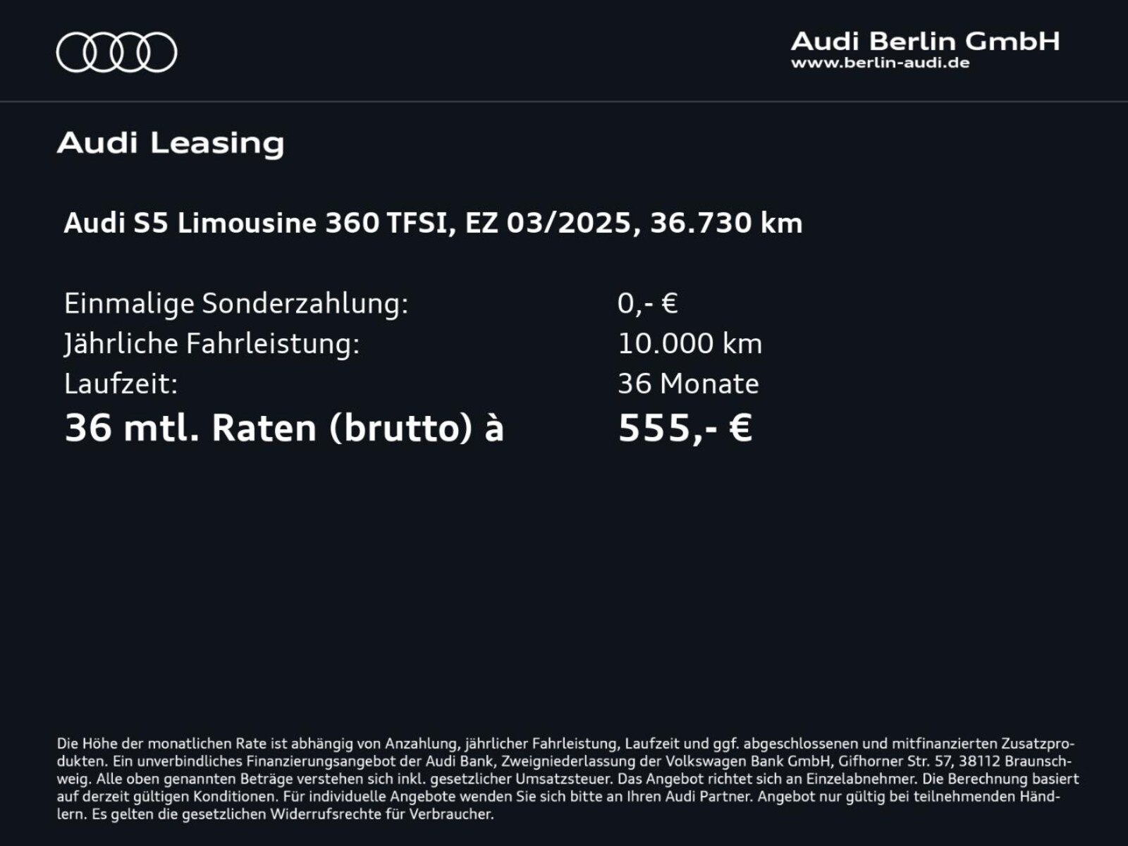 Audi S5 Limousine – Bild 4