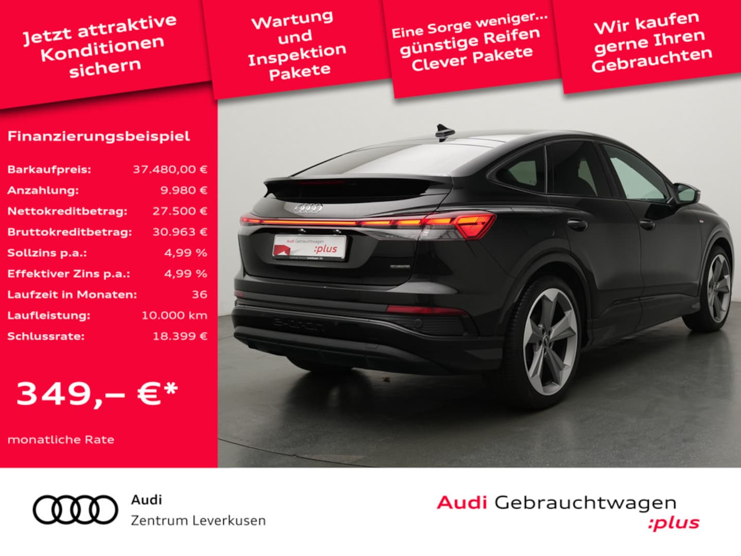 Bild über Audi Q4 Sportback e-tron 50 e-tron quattro - für weitere Informationen kontaktieren Sie den Audi Partner