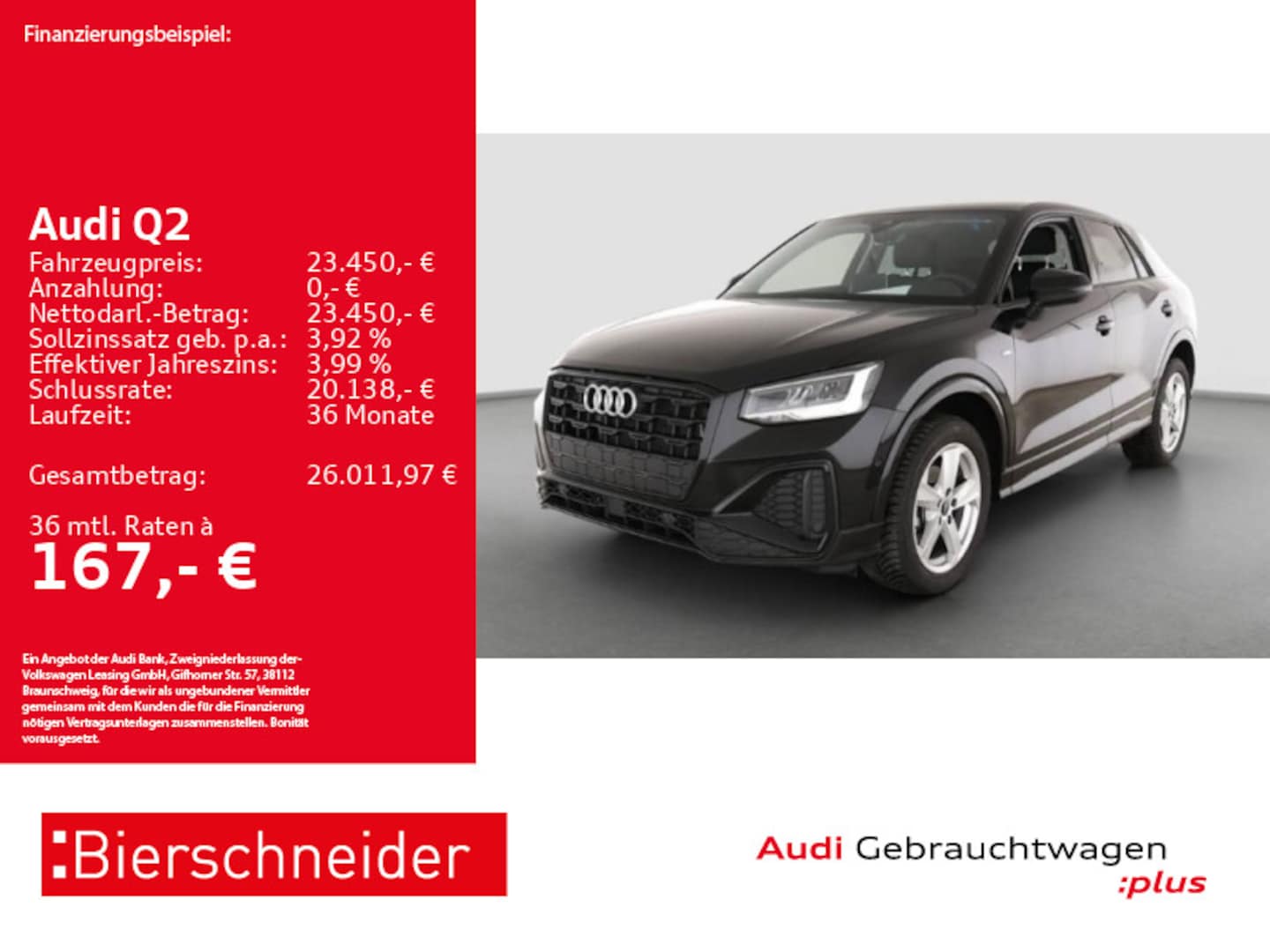 Bild über Audi Q2 S line 30 TFSI Schaltgetriebe - für weitere Informationen kontaktieren Sie den Audi Partner