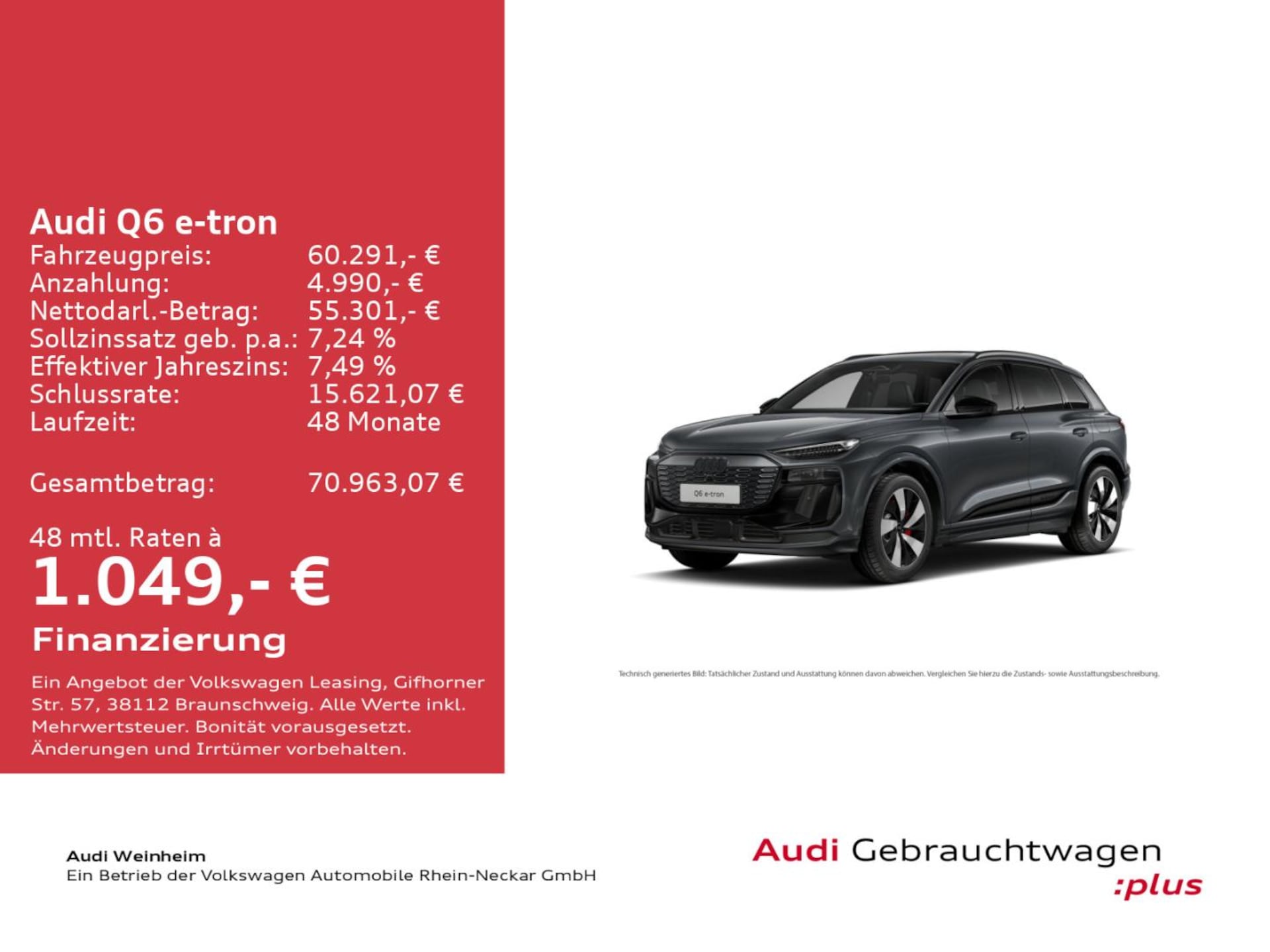Audi Q6 SUV e-tron