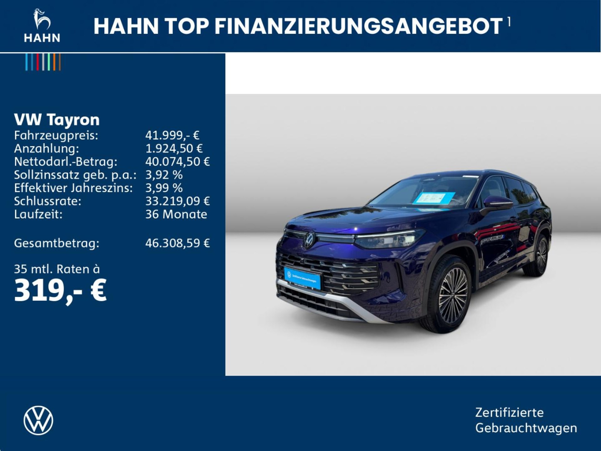 Volkswagen Tayron Elegance