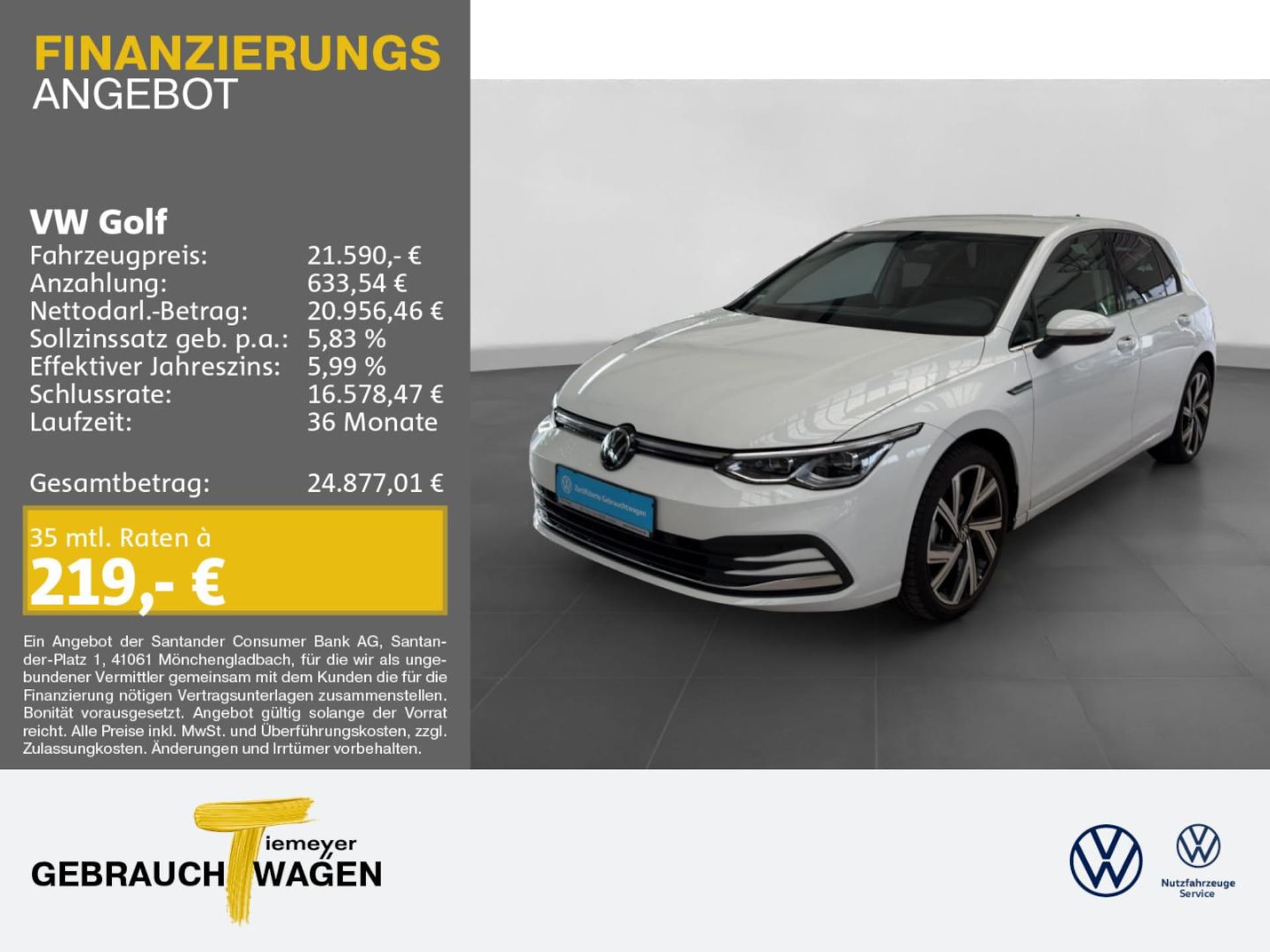 Volkswagen Golf — Volkswagen Golf Golf 1.5 TSI STYLE LED+ REAR VIEW NAVI SITZHZ LM18
