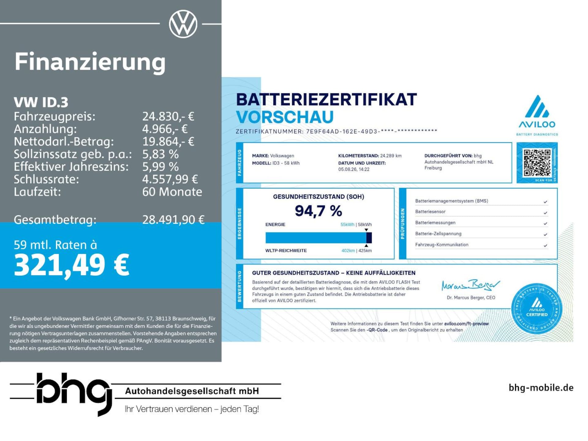 Volkswagen ID.3 Pro Performance