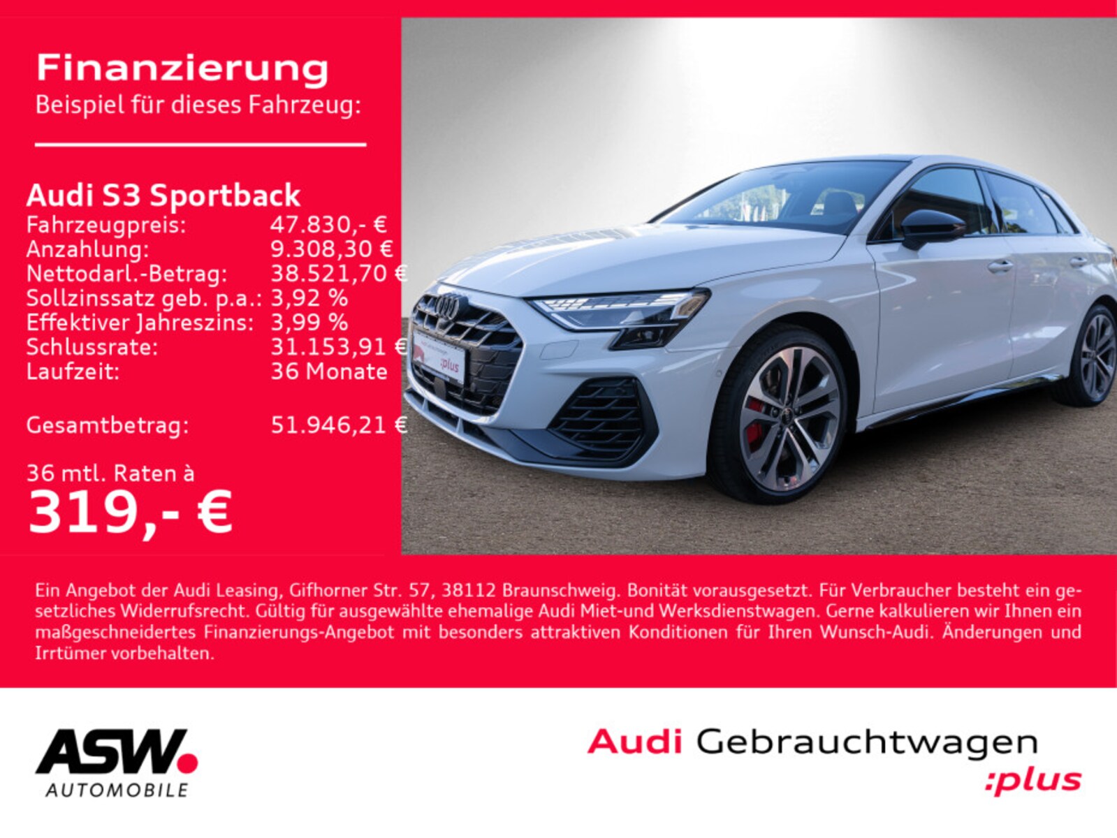 Audi S3 Sportback – Bild 2