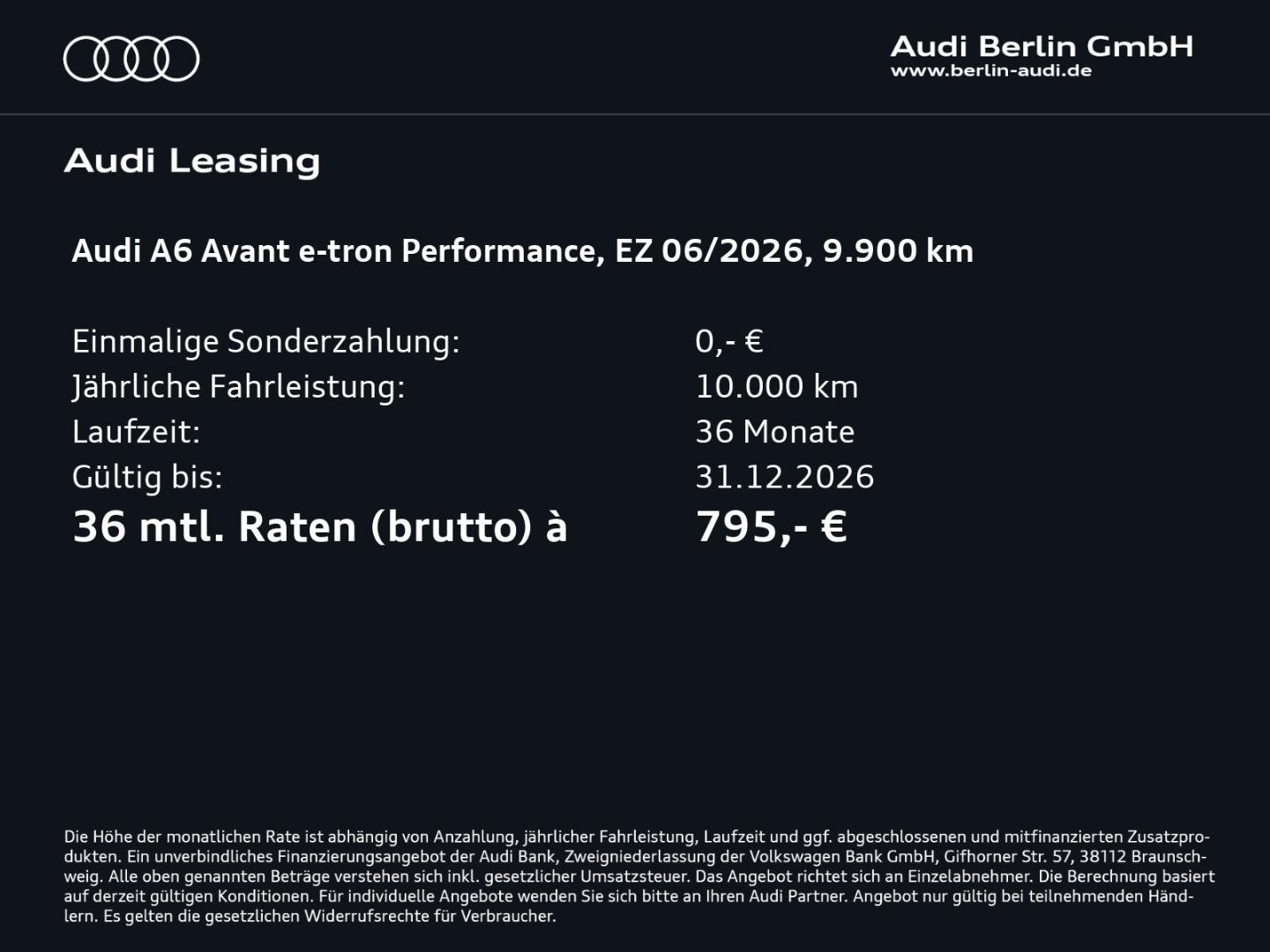 Bild über Audi A6 Avant e-tron S line business e-tron performance 270 kW - für weitere Informationen kontaktieren Sie den Audi Partner