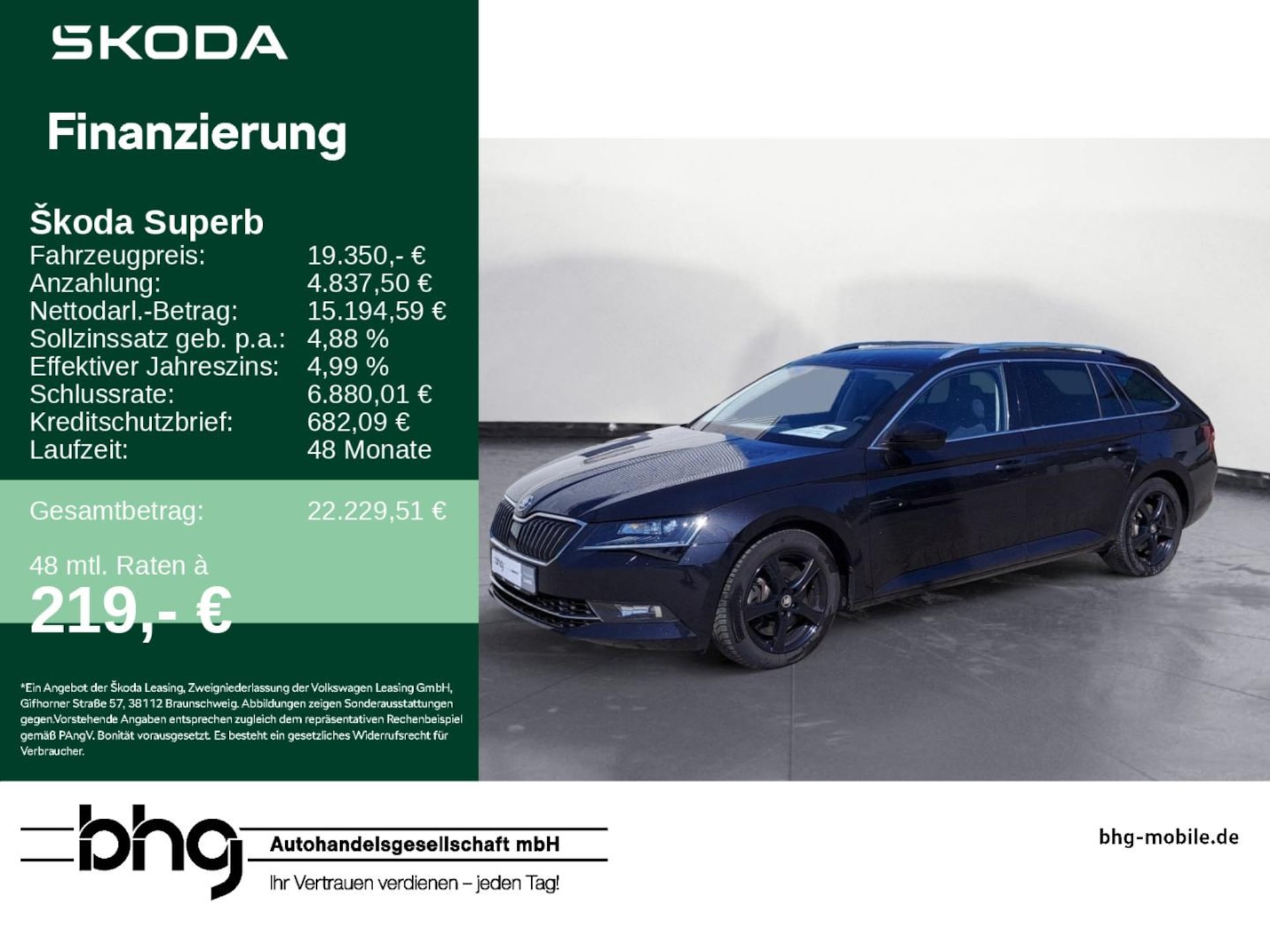 Skoda Superb Combi Style