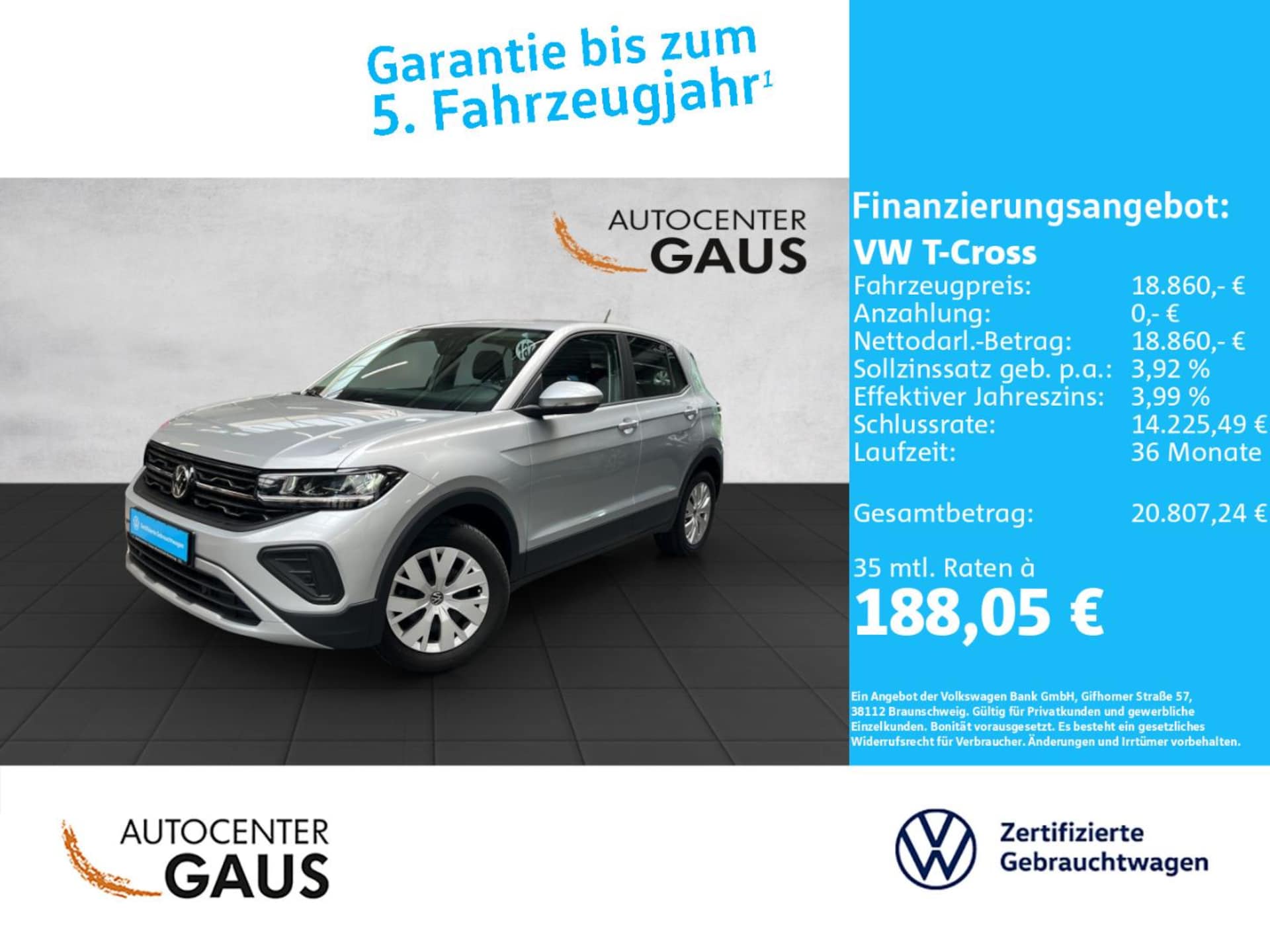 Volkswagen T-Cross Basis-Modell