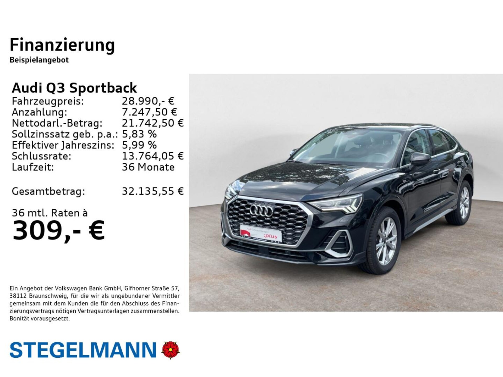 Audi Q3 Sportback S line