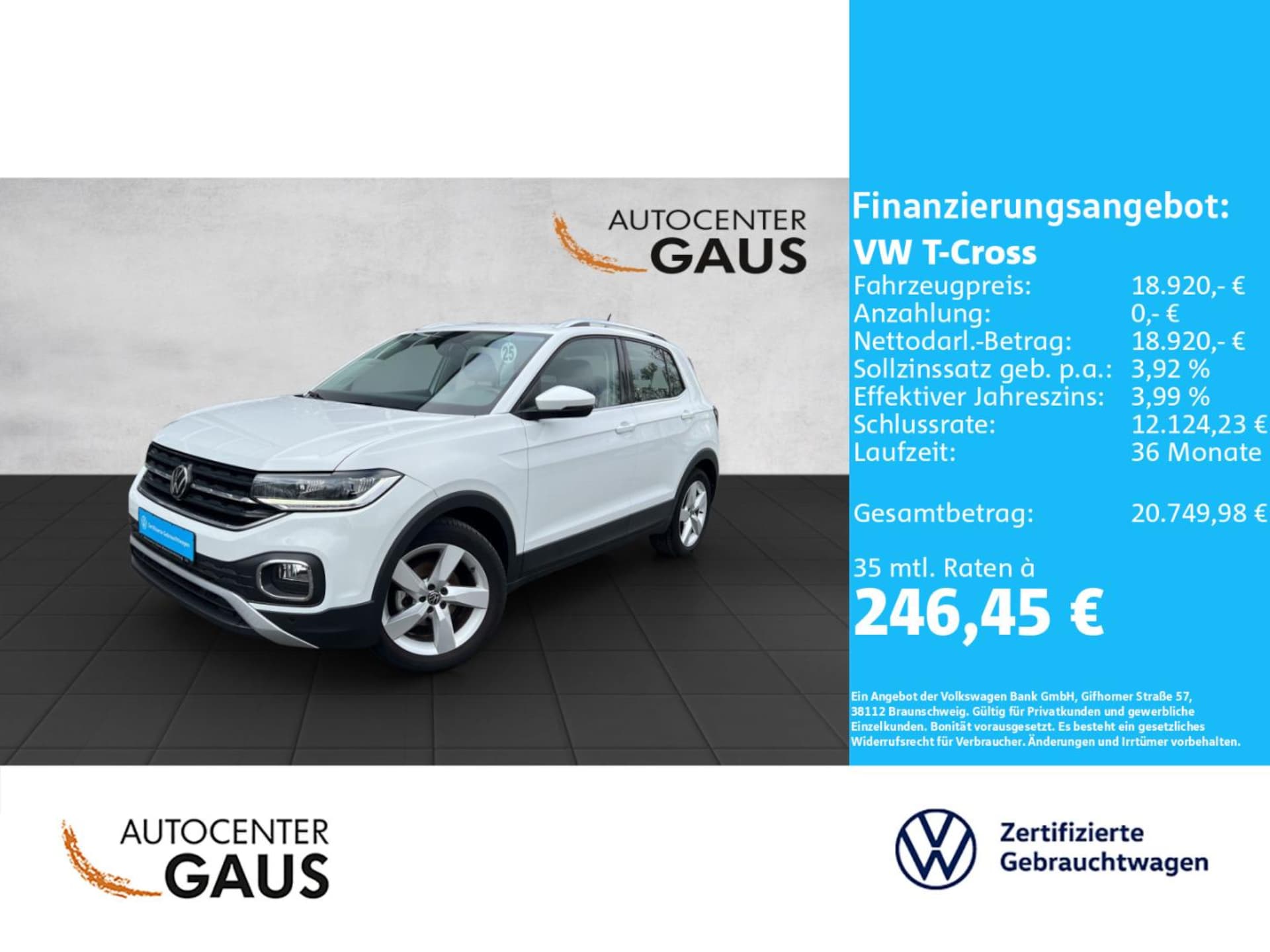 Volkswagen T-Cross Style