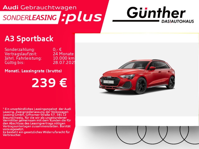 Image about Audi A3 Sportback S line 30 TFSI Schaltgetriebe