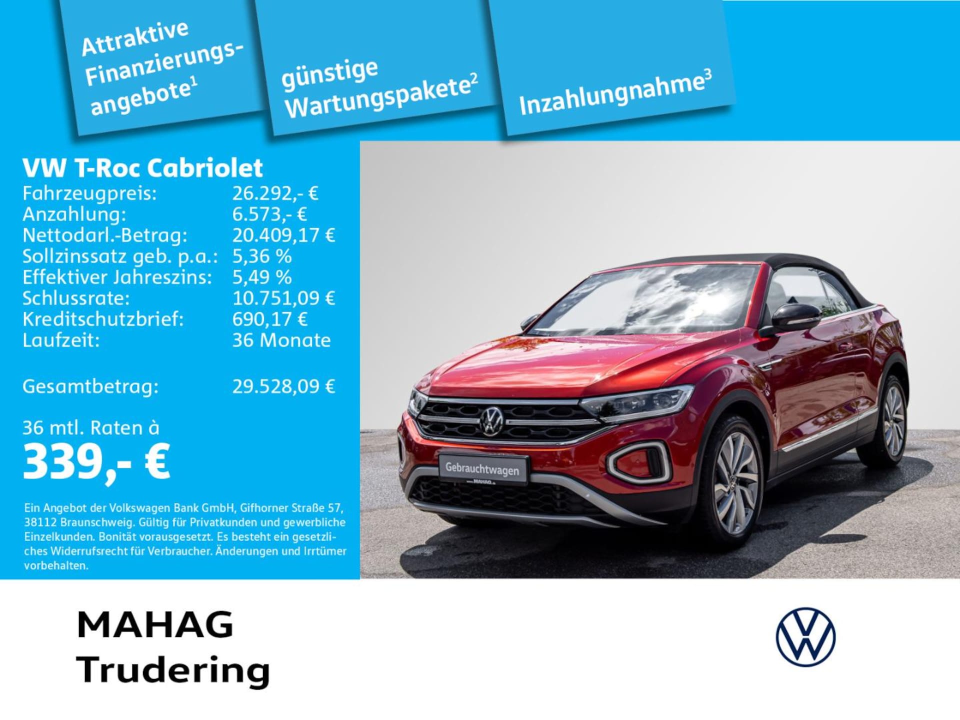 Volkswagen T-Roc Cabriolet MOVE