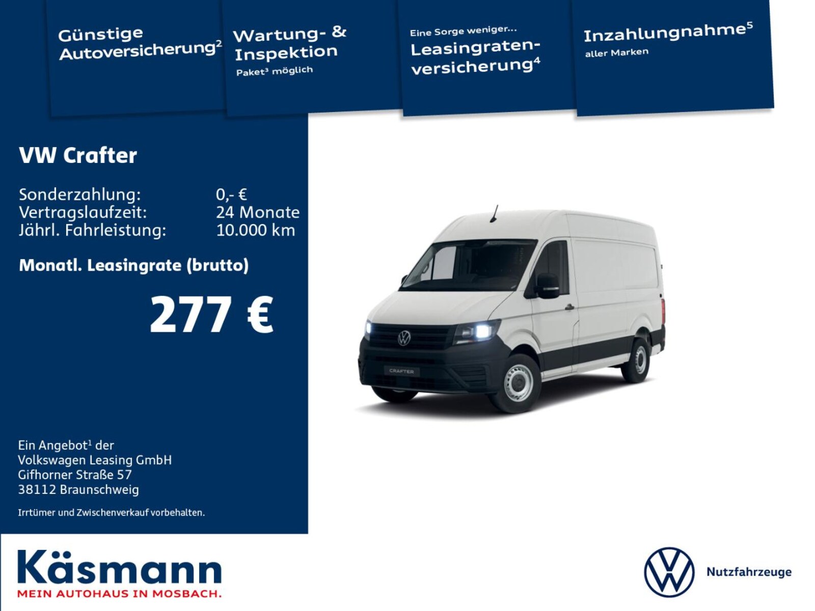 Volkswagen Crafter Kasten mittlerer Radstand – Bild 2