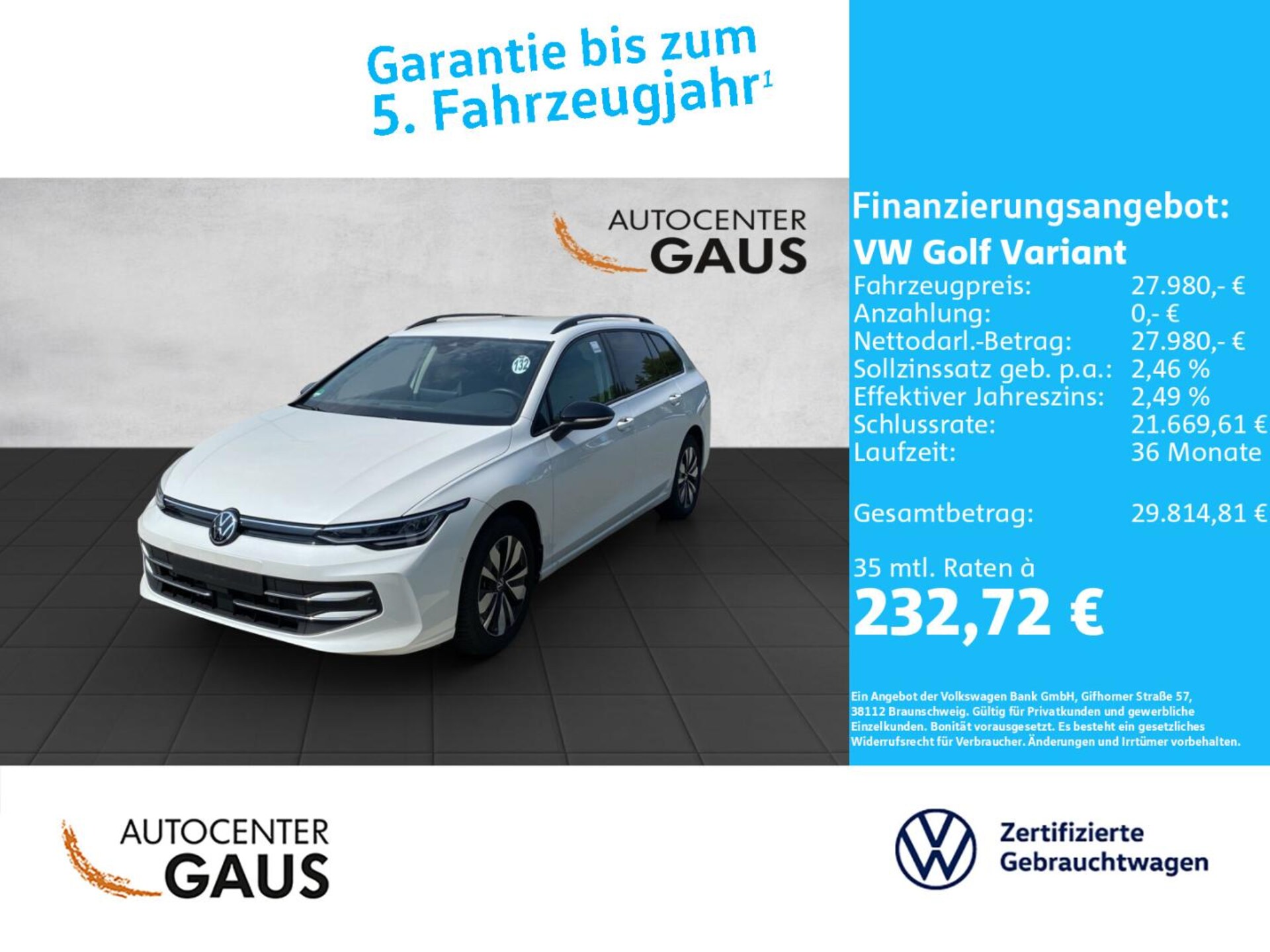 Volkswagen Golf Variant Goal