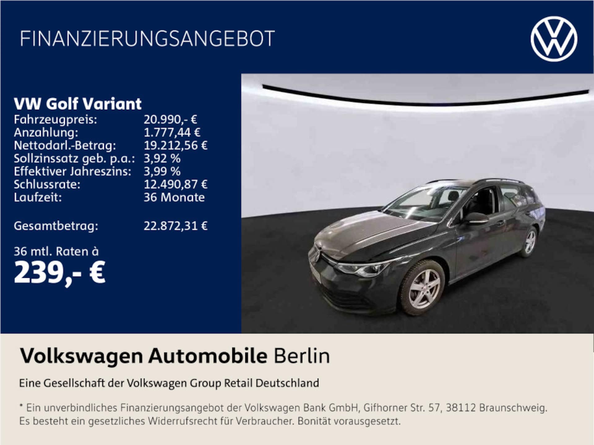 Volkswagen Golf Variant Life