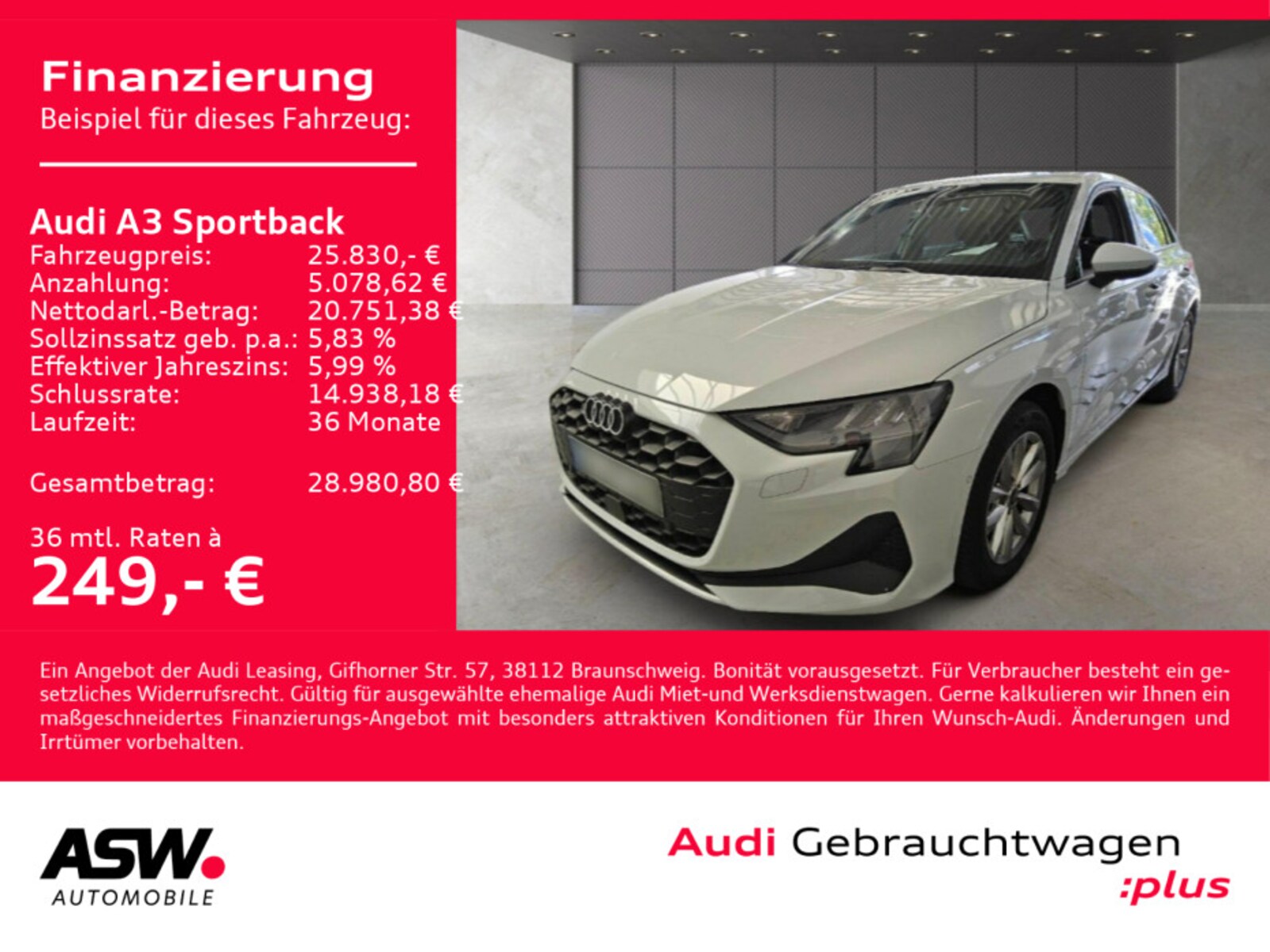 Audi A3 Sportback – Bild 2
