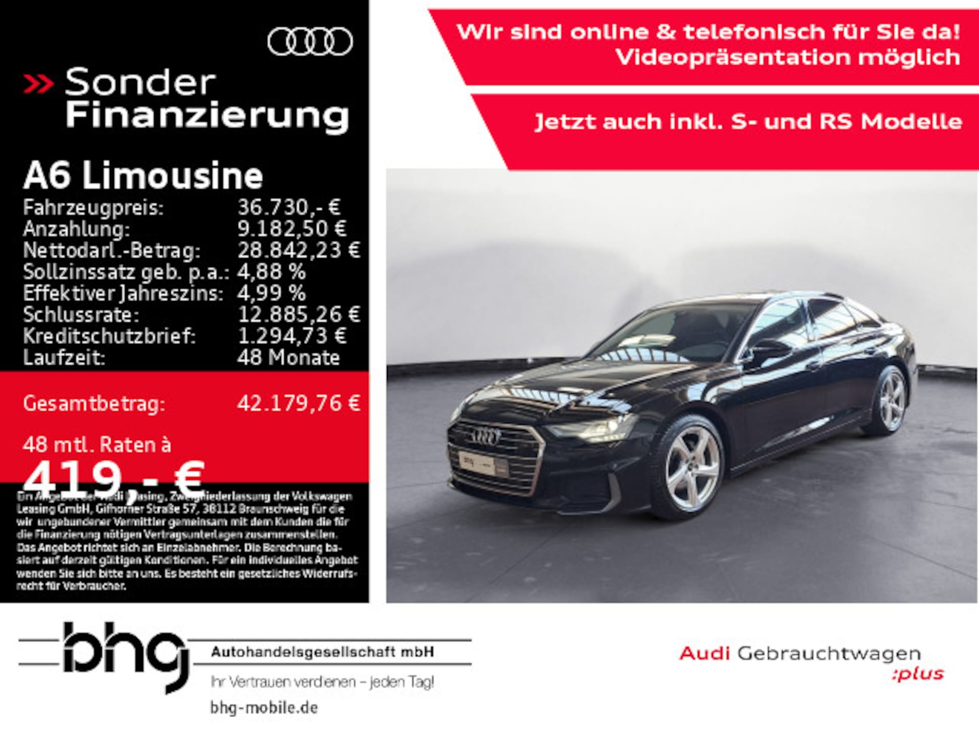 Audi A6 Limousine advanced