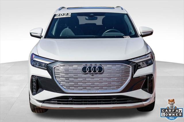 Certified 2023 Audi Q4 e-tron Premium Plus with VIN WA1BCBFZ6PP028561 for sale in Mission Viejo, CA
