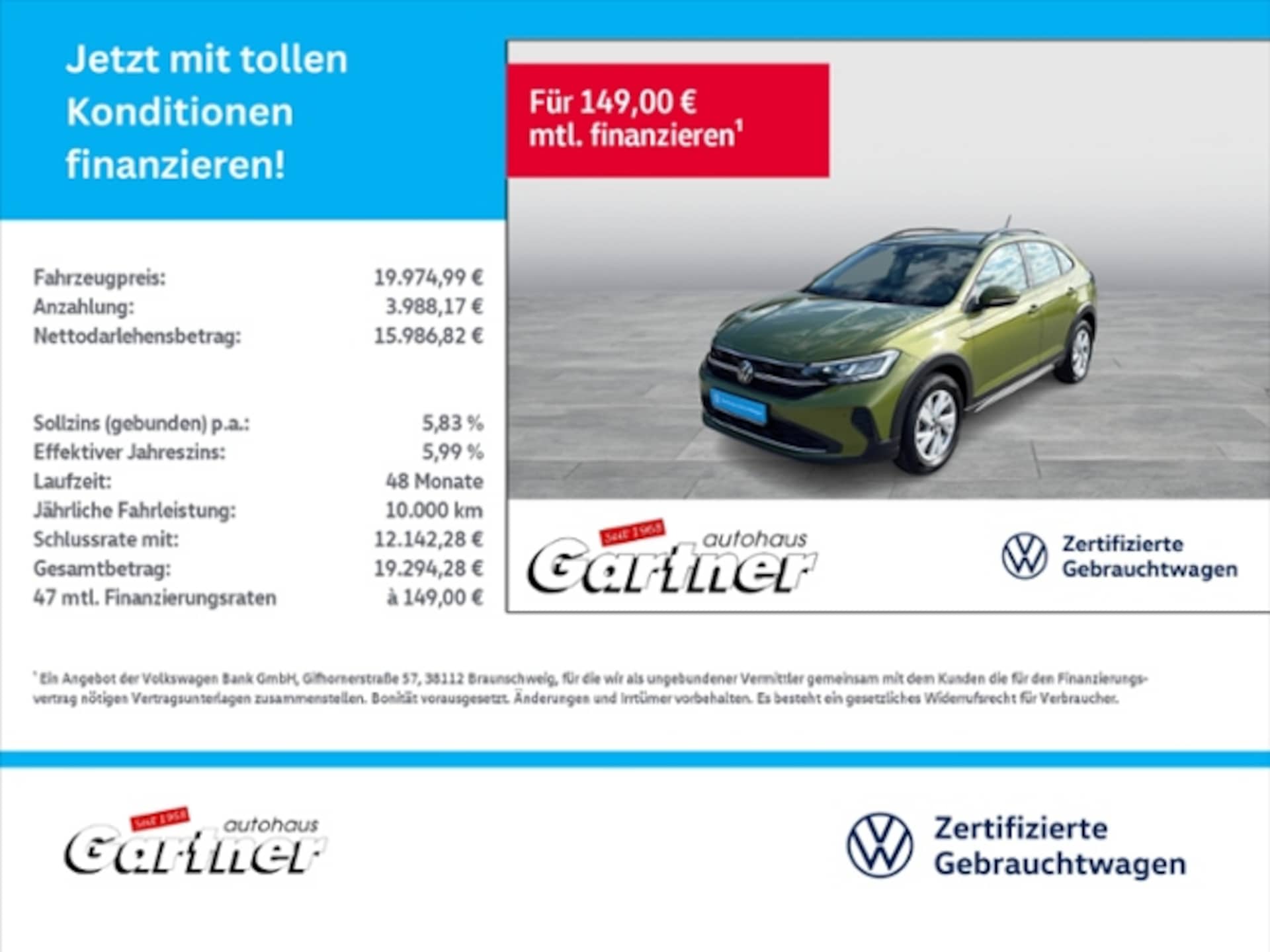 Volkswagen Taigo — Volkswagen Taigo 1.0 TSI APP-CON LED PDC DAB+SHZG Klima Alu