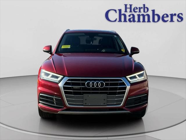 Used 2018 Audi Q5 Premium Plus with VIN WA1BNAFY2J2134764 for sale in Burlington, MA