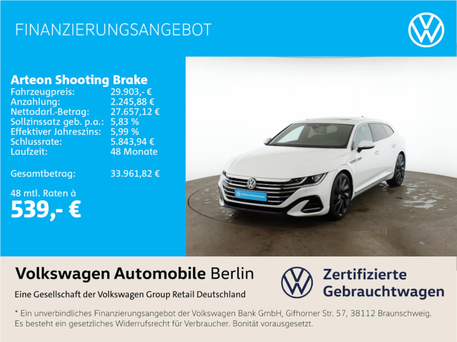 Volkswagen Arteon Shooting Brake R-Line