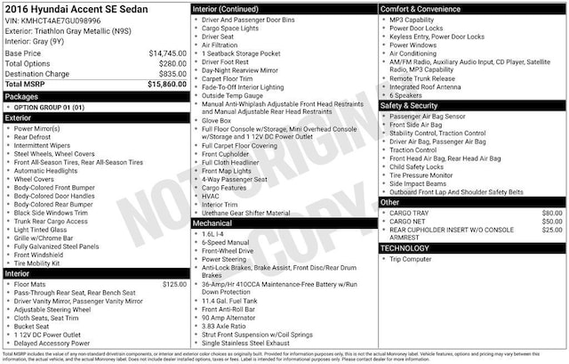 2016 Hyundai Accent
