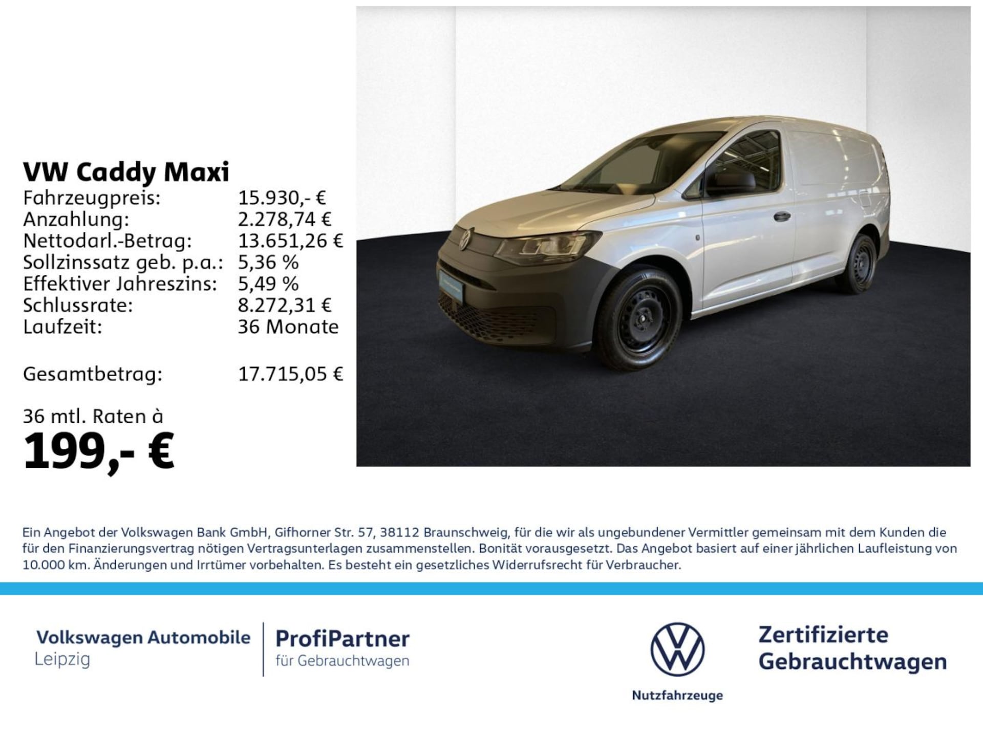 Volkswagen Caddy Maxi Cargo EcoProfi
