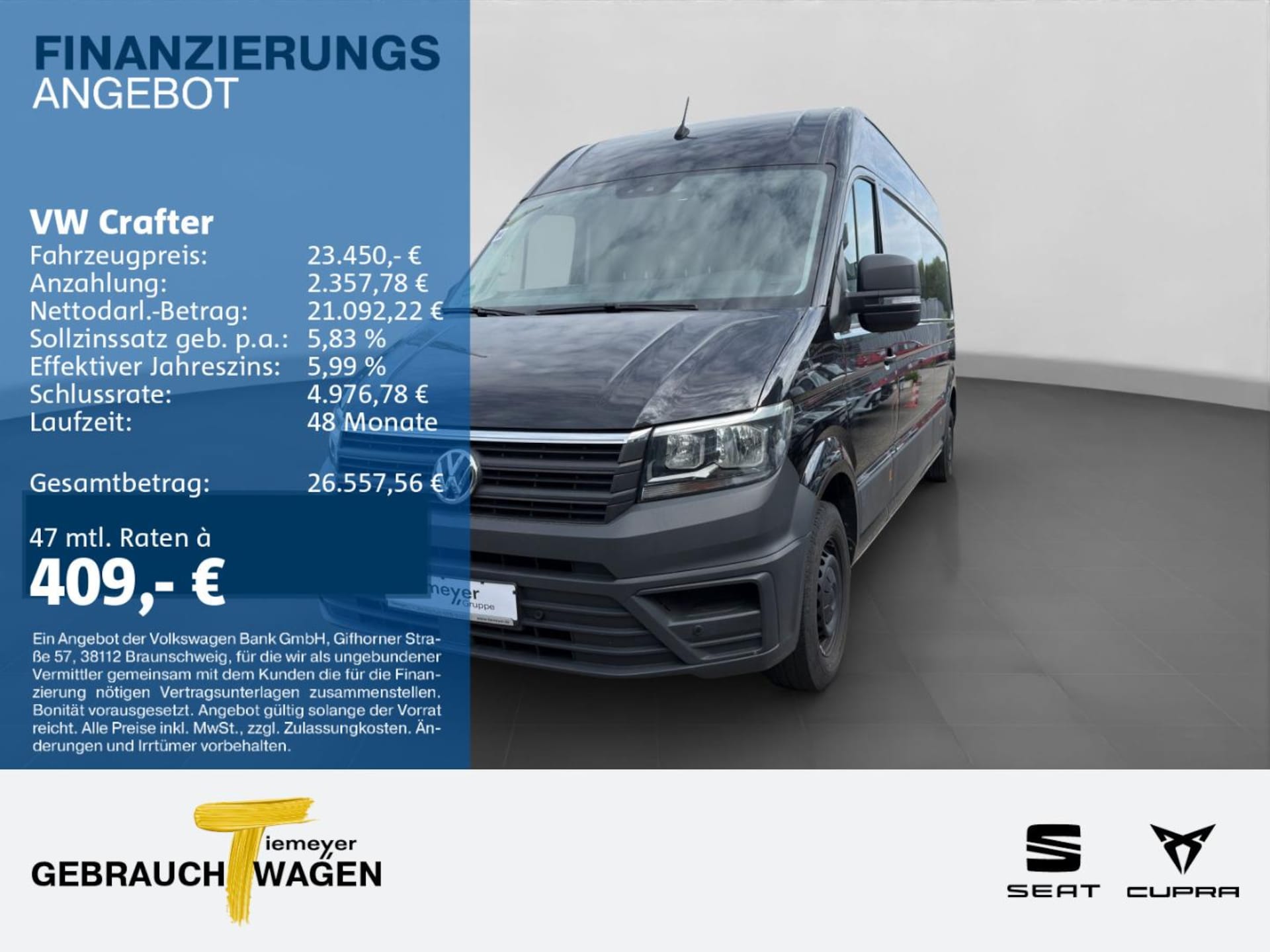 Volkswagen Crafter Kasten langer Radstand
