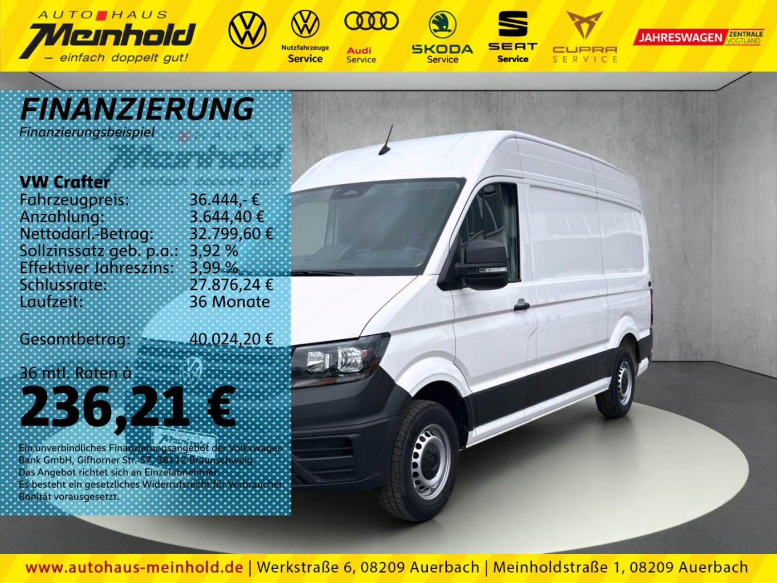 Volkswagen Crafter Kasten mittlerer Radstand