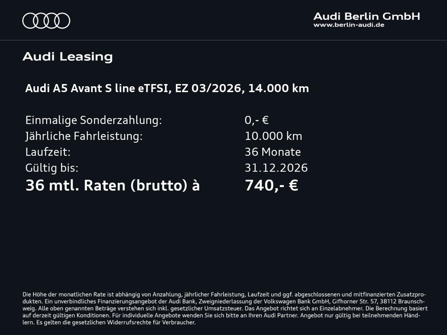 Bild über Audi A5 Avant e-hybrid e-hybrid quattro 270 kW S tronic - für weitere Informationen kontaktieren Sie den Audi Partner