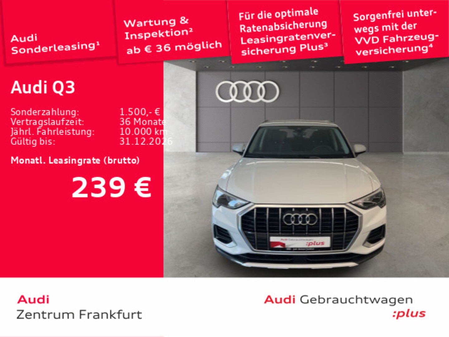 Bild über Audi Q3 TDI 110 kW S tronic - für weitere Informationen kontaktieren Sie den Audi Partner