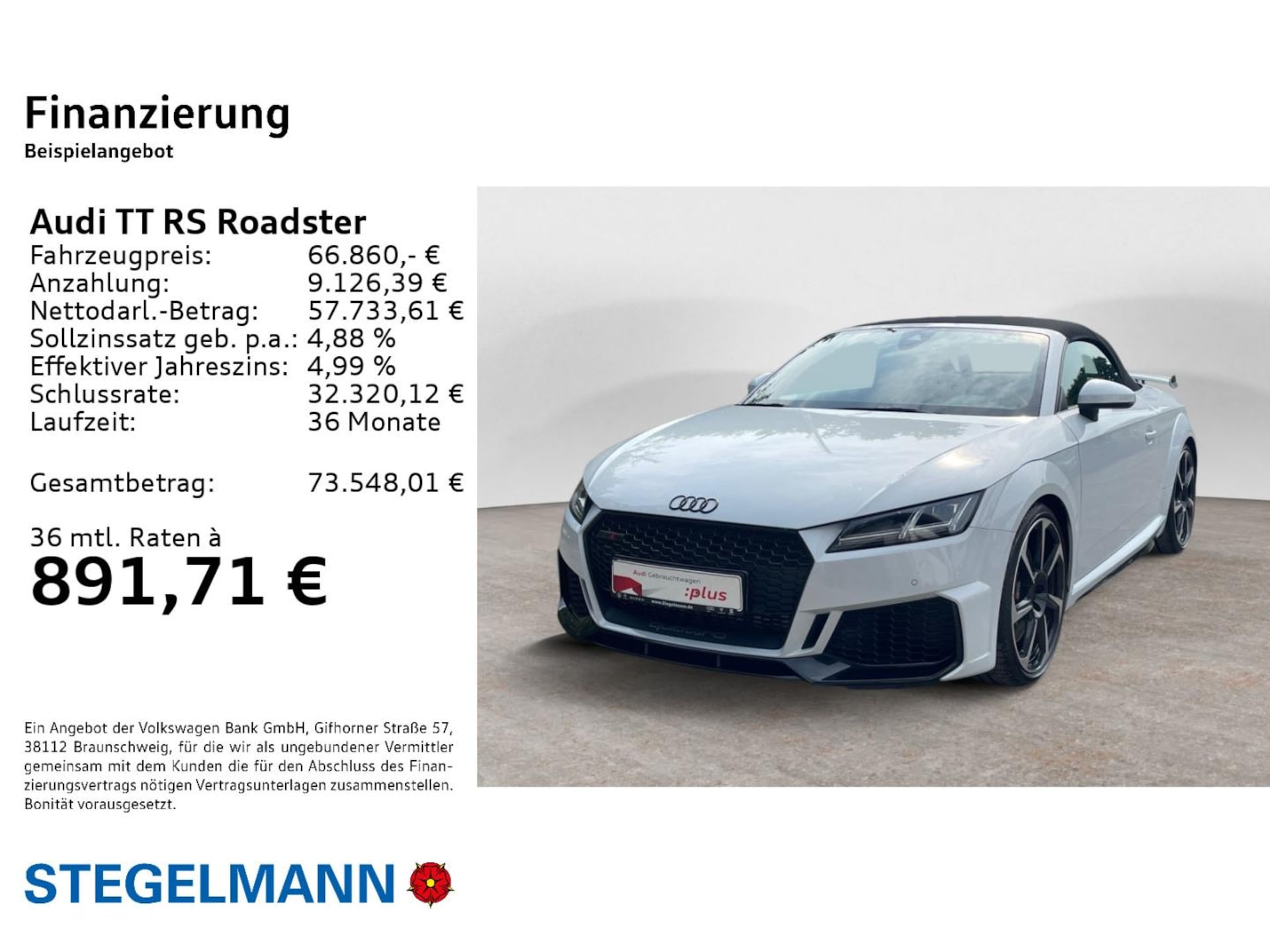 Audi TT RS Roadster