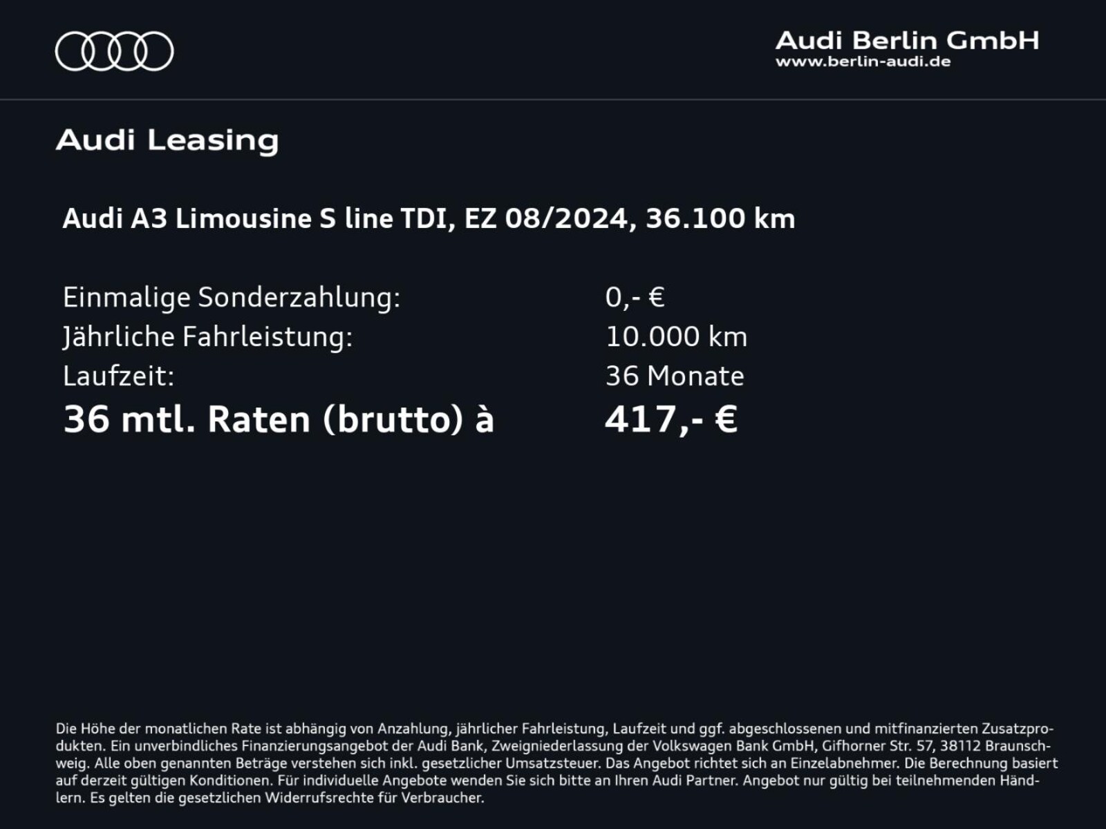 Audi A3 Limousine – Bild 4