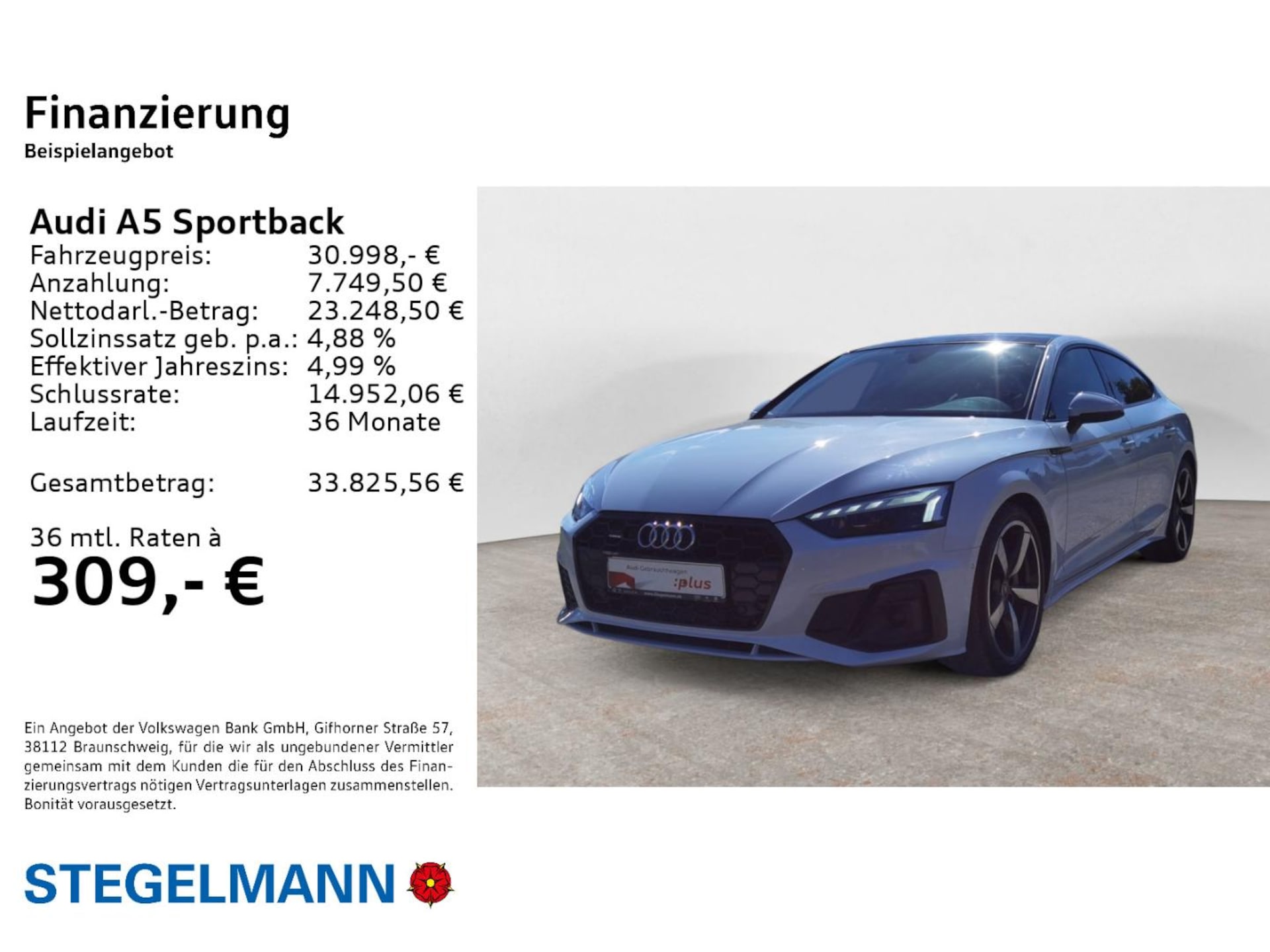 Audi A5 Sportback S line