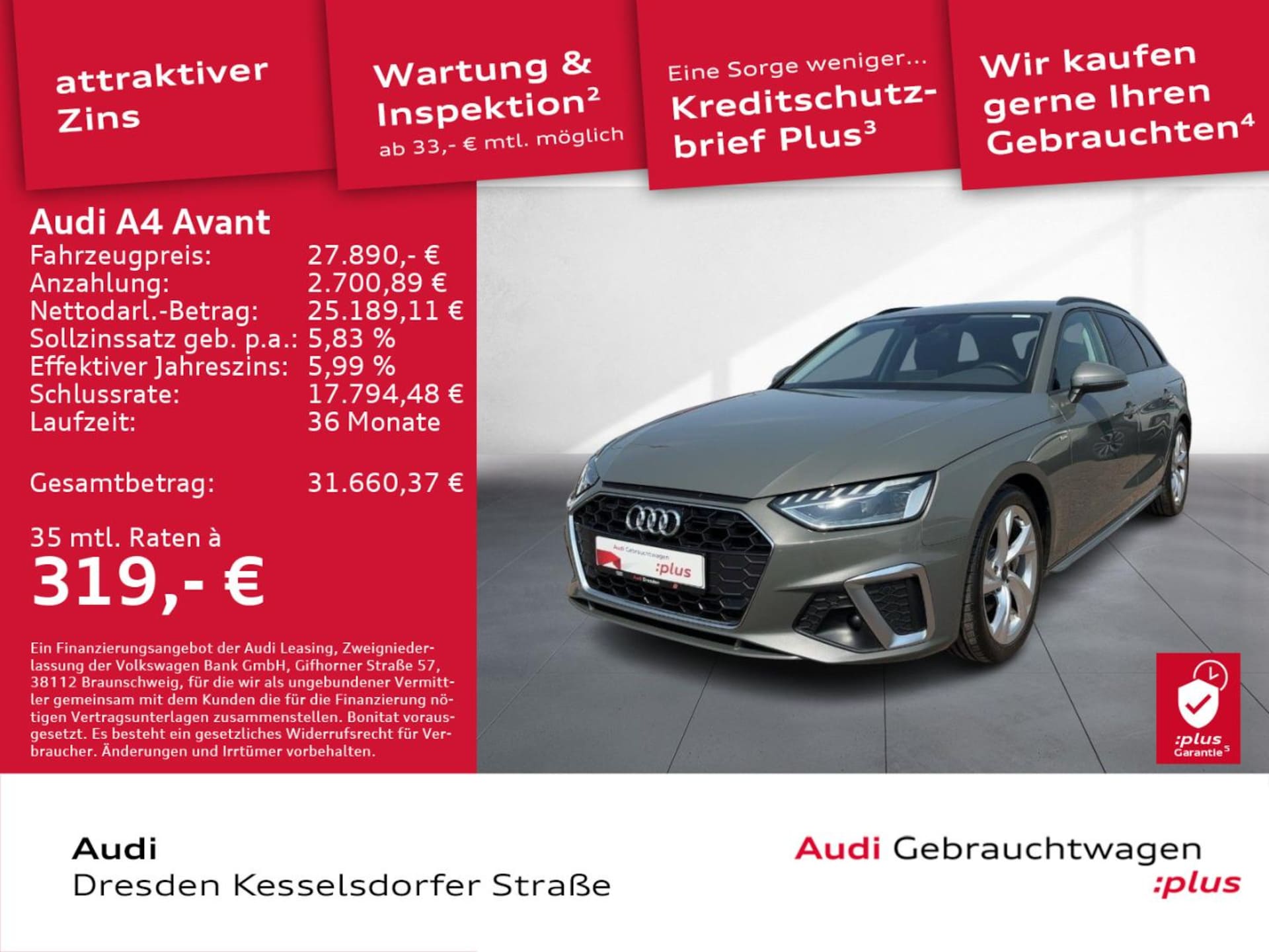 Audi A4 Avant S line