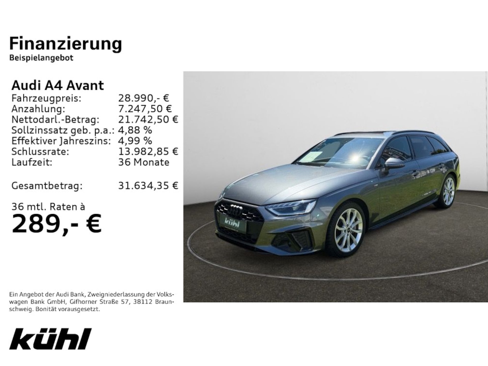 Audi A4 Avant S line