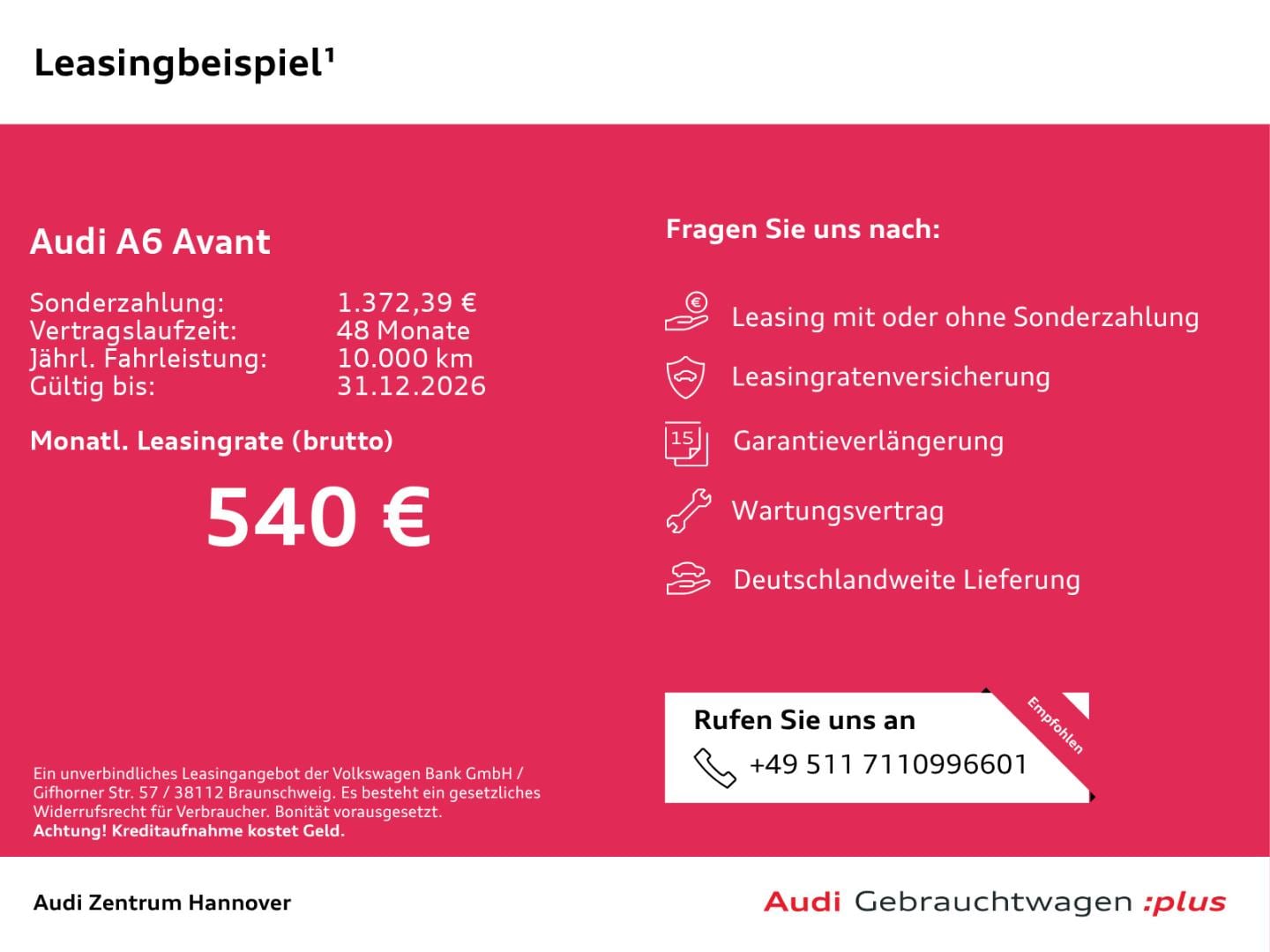 Bild über Audi A6 Avant TDI 150 kW S tronic - für weitere Informationen kontaktieren Sie den Audi Partner